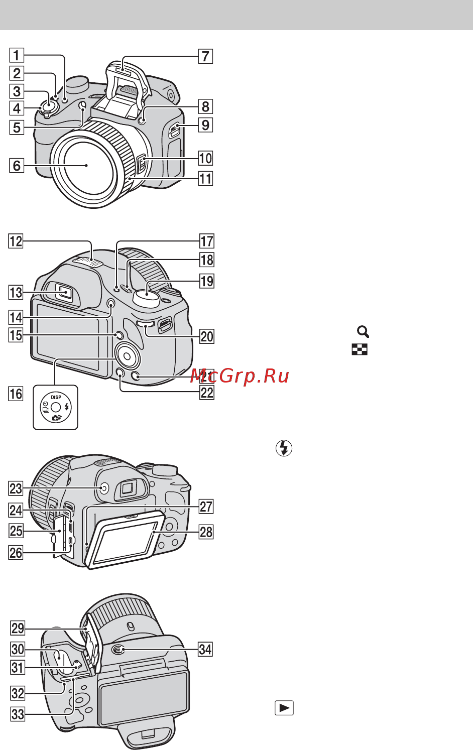 Sony DSC-HX300 [8/112] Identifying parts