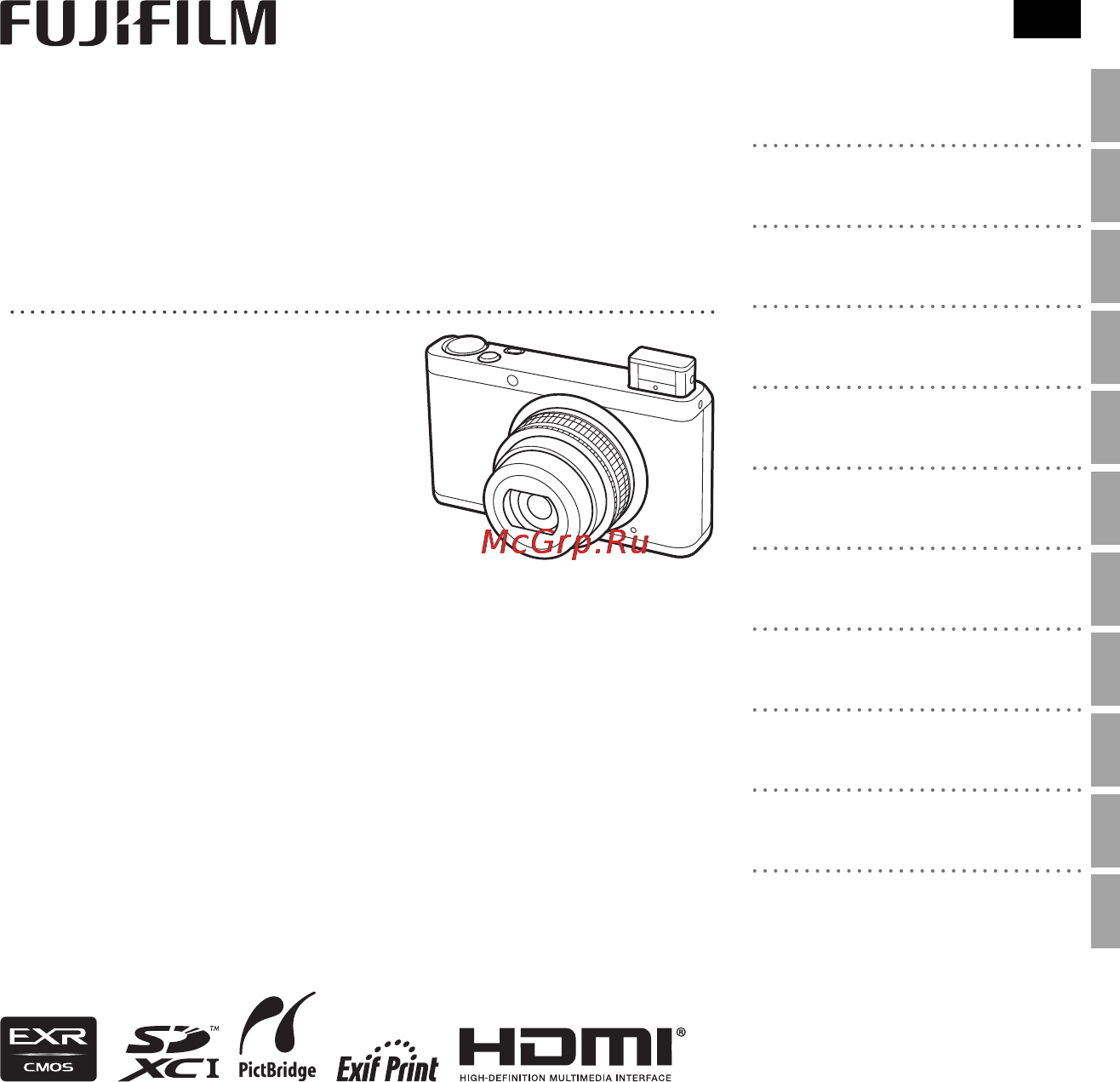 Fujifilm XF1 Black Инструкция по эксплуатации онлайн