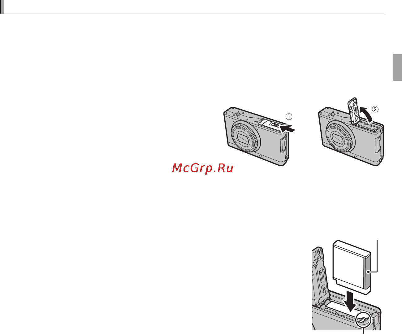 Fujifilm XF1 Black [27/172] Установка батареи и карты памяти установка батареи и карты памяти