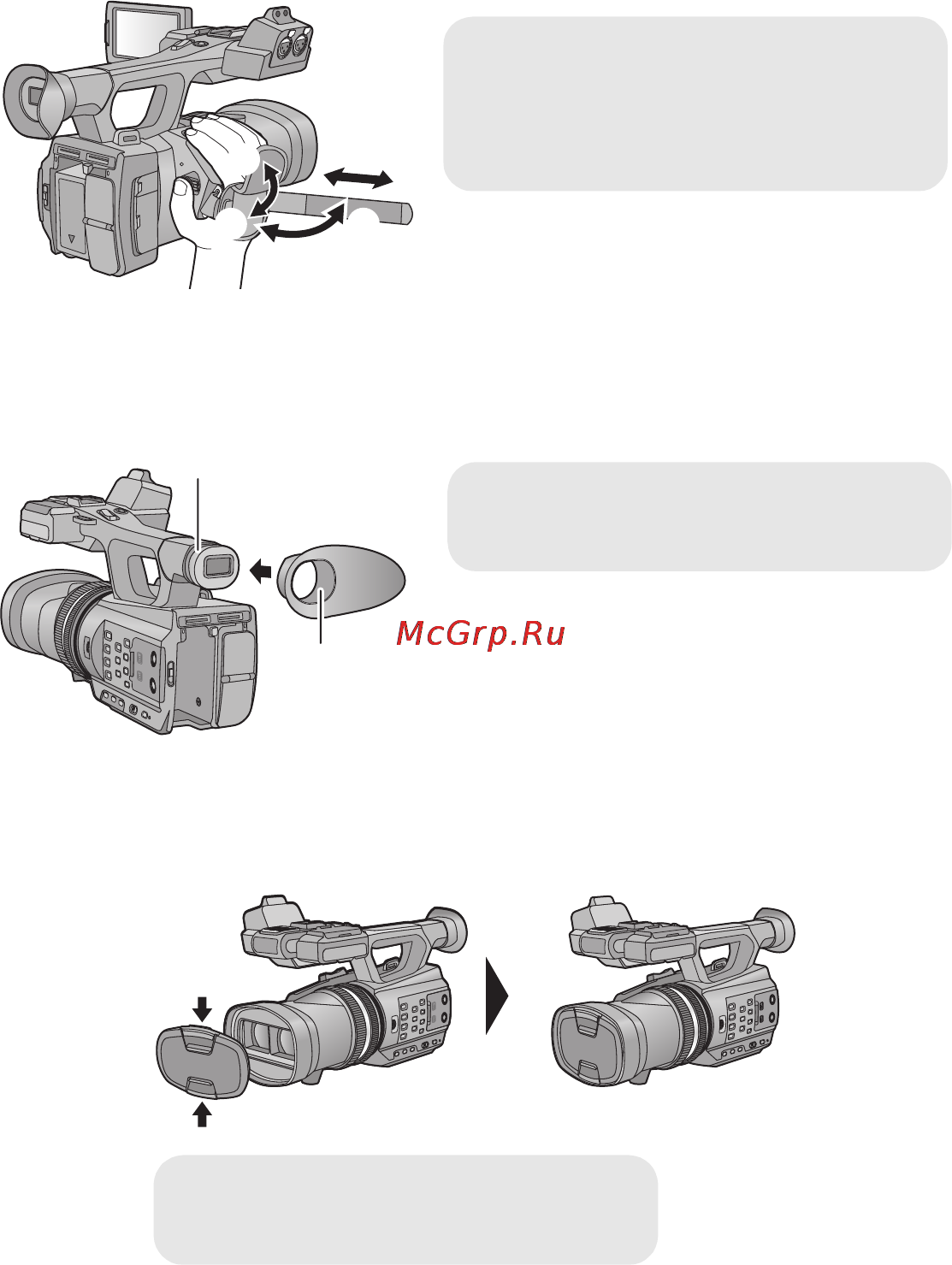 Panasonic HDC-Z10000E [10/39] Отрегулируйте длину ременной ручки по своей руке