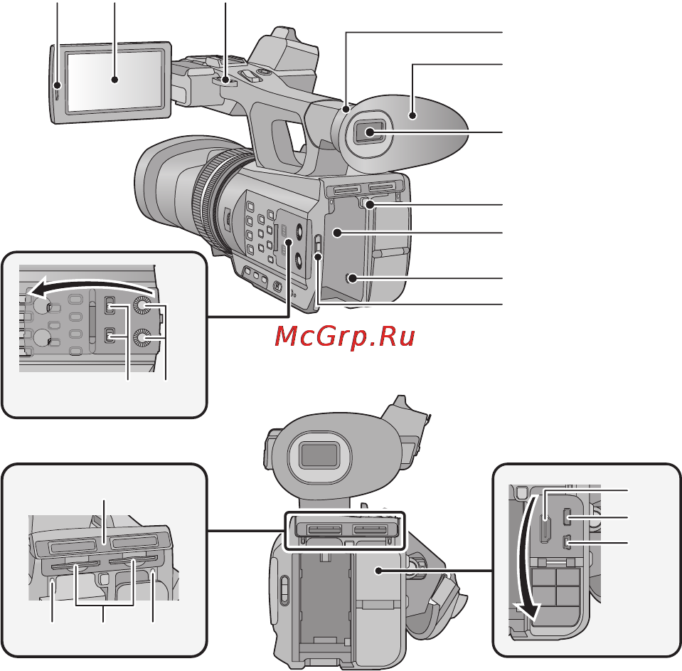 Panasonic HDC-Z10000E Инструкция по эксплуатации онлайн [9/39] 82657