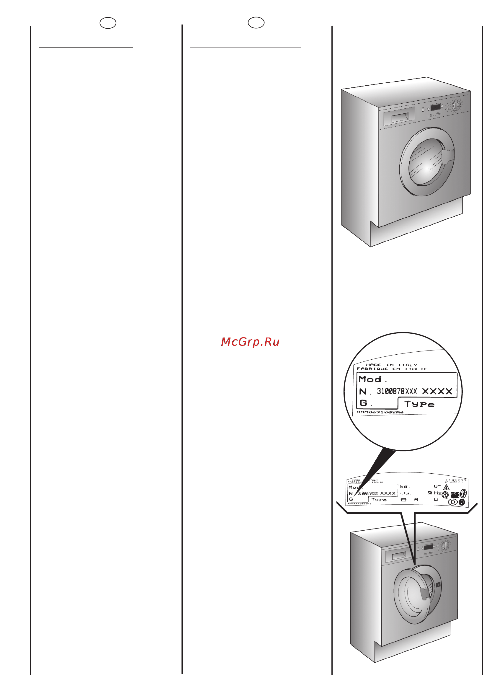 Candy CWB 1382 DN1-07S [2/44] Our compliments