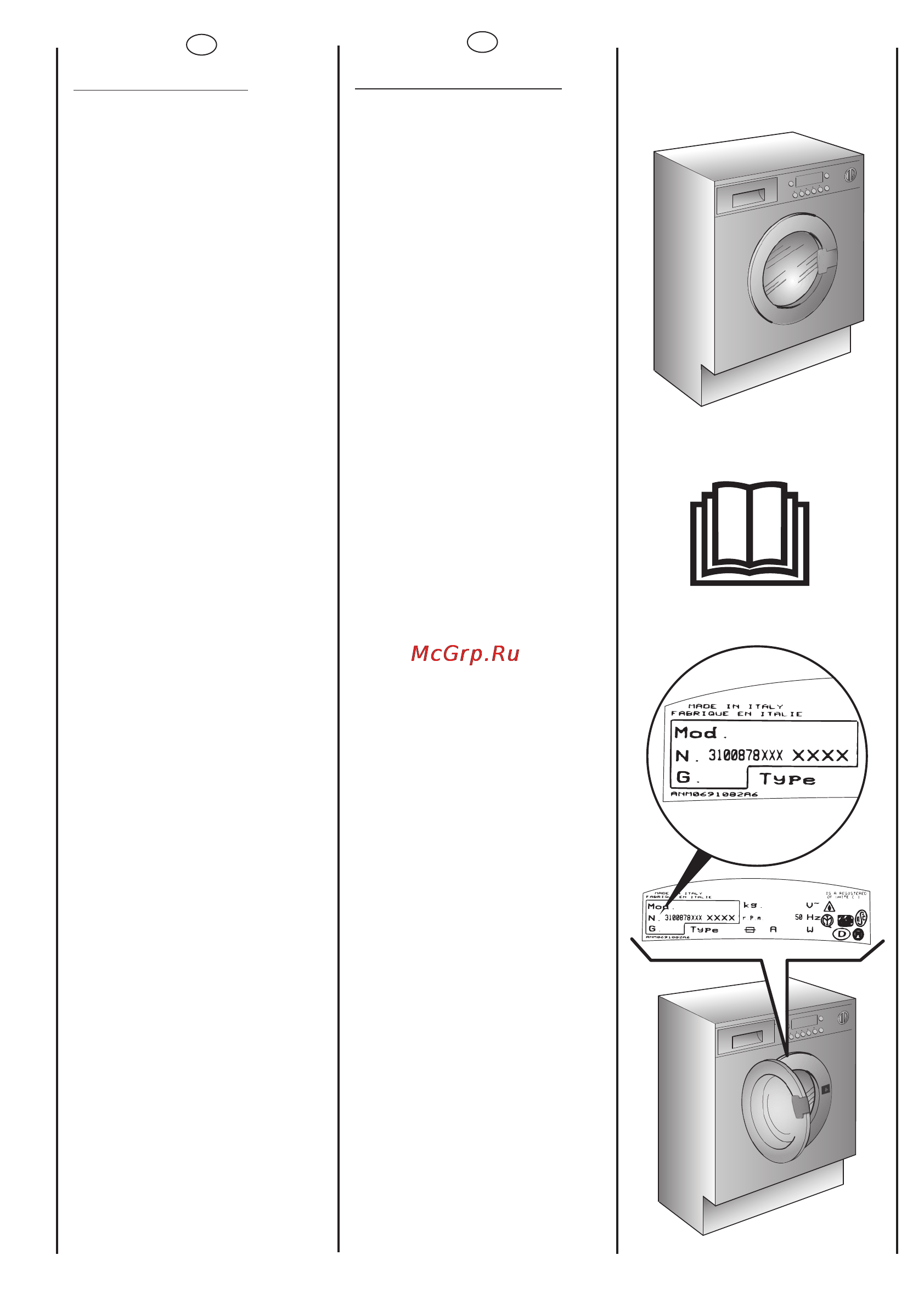 Candy CDB 475 DN-07 [2/56] A different use of this appliance from household environment or from typical housekeeping functions as commercial use by expert or trained users is excluded even in the above applications