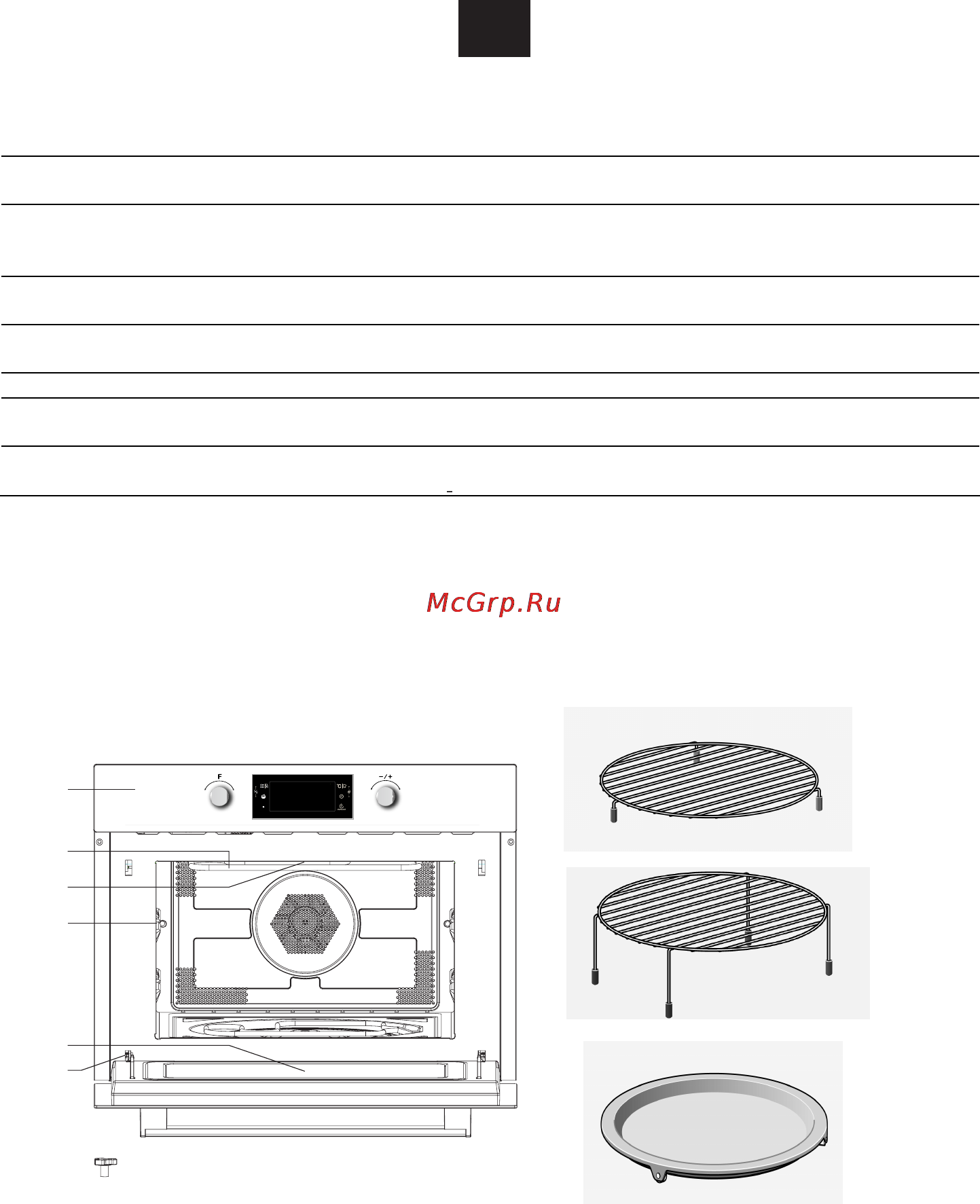 Candy MIC 440 TX [30/89] Installazione del forno