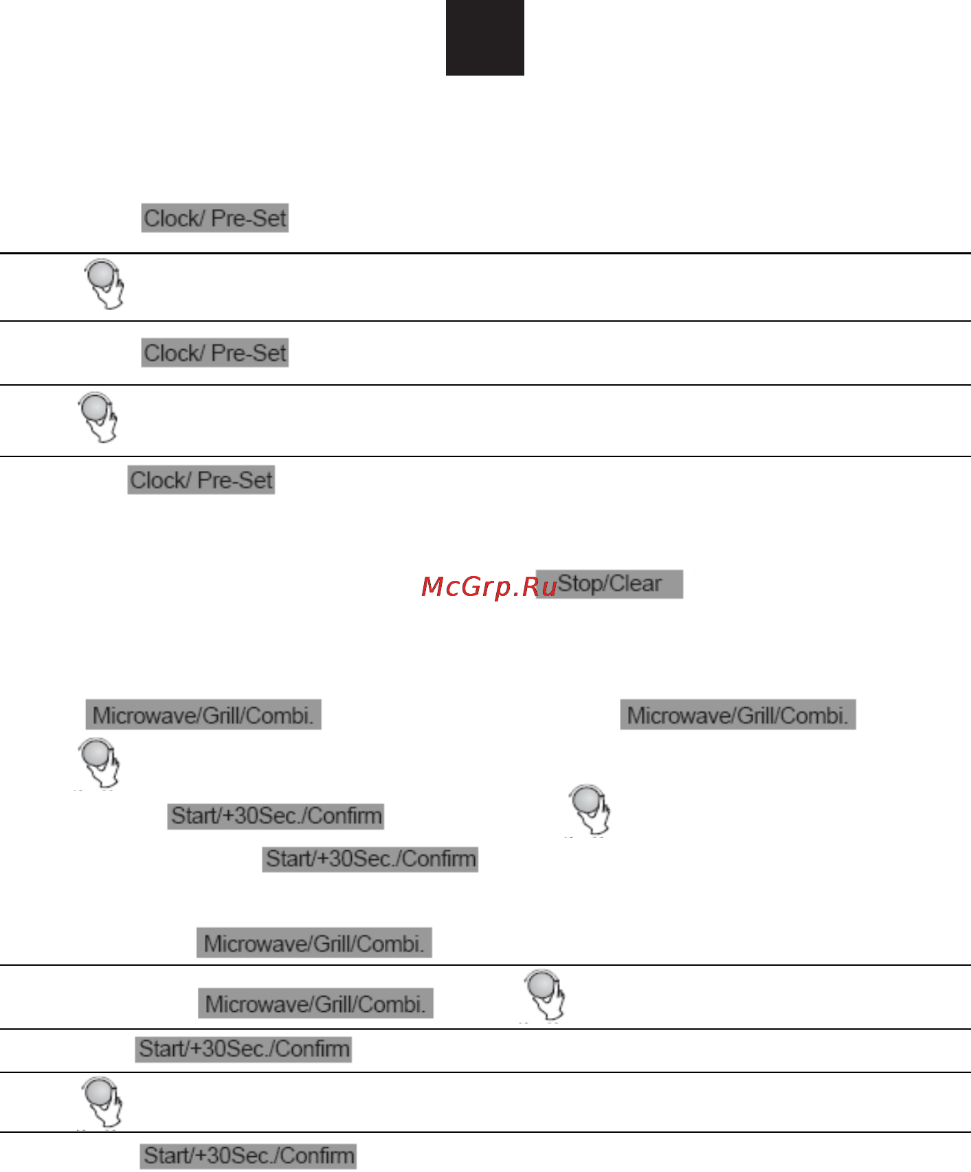 Candy MIC 201 EX [11/93] Instruções de funcionamento