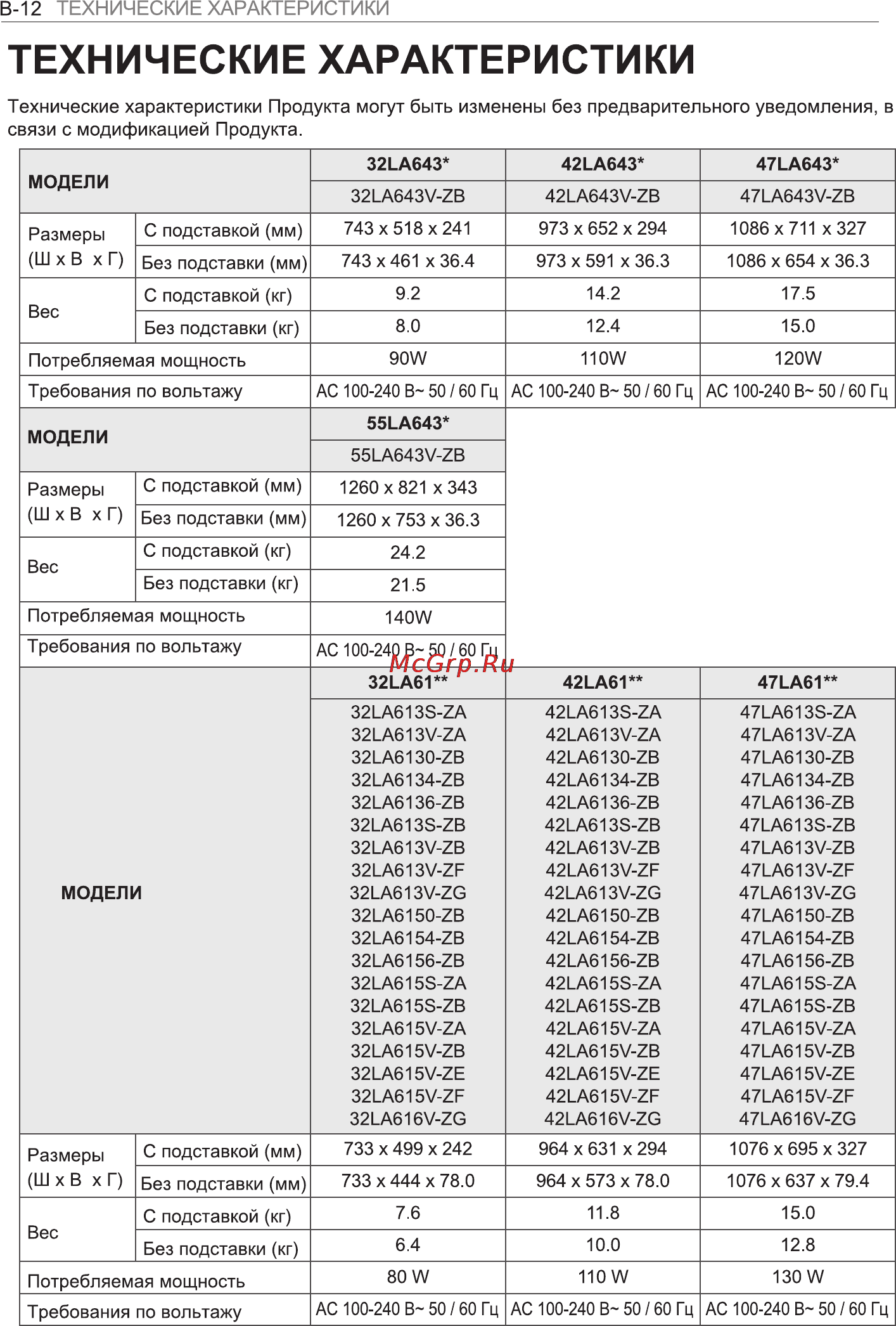 LG 42LA643V Инструкция по эксплуатации онлайн [96/100] 23537