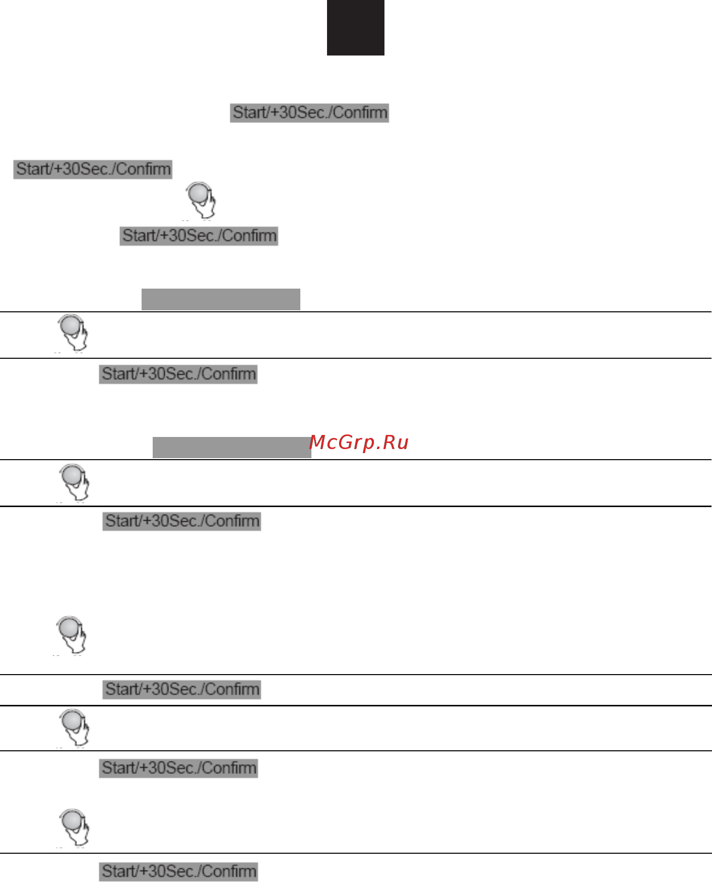 Candy MIC 20 GDFX [13/93] Para escolher o menu por defeito como indicado na tabela dos menus