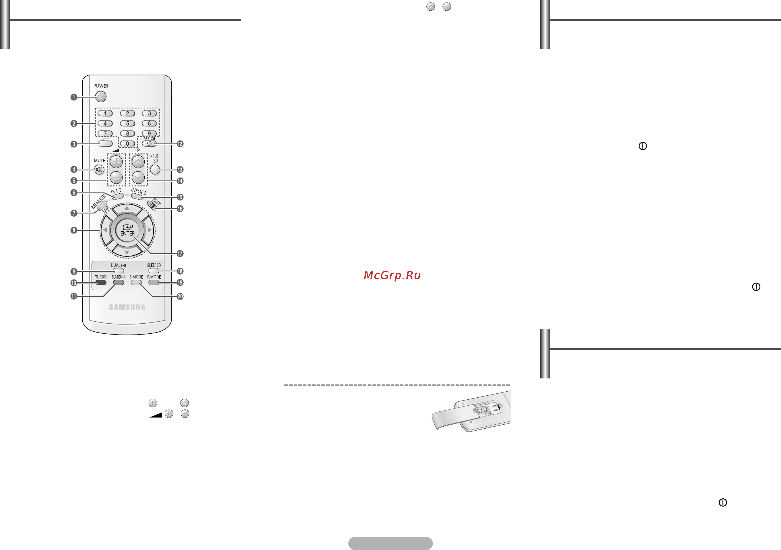 Samsung CS21Z30 [2/8] Включение и выключение телевизора