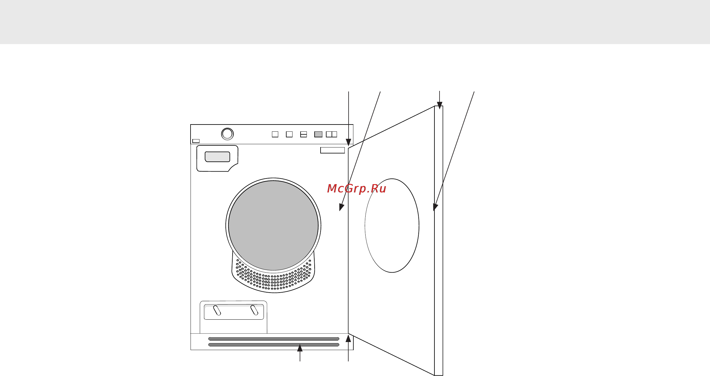 Asko T754С W [26/28] Перенавешивание дверцы