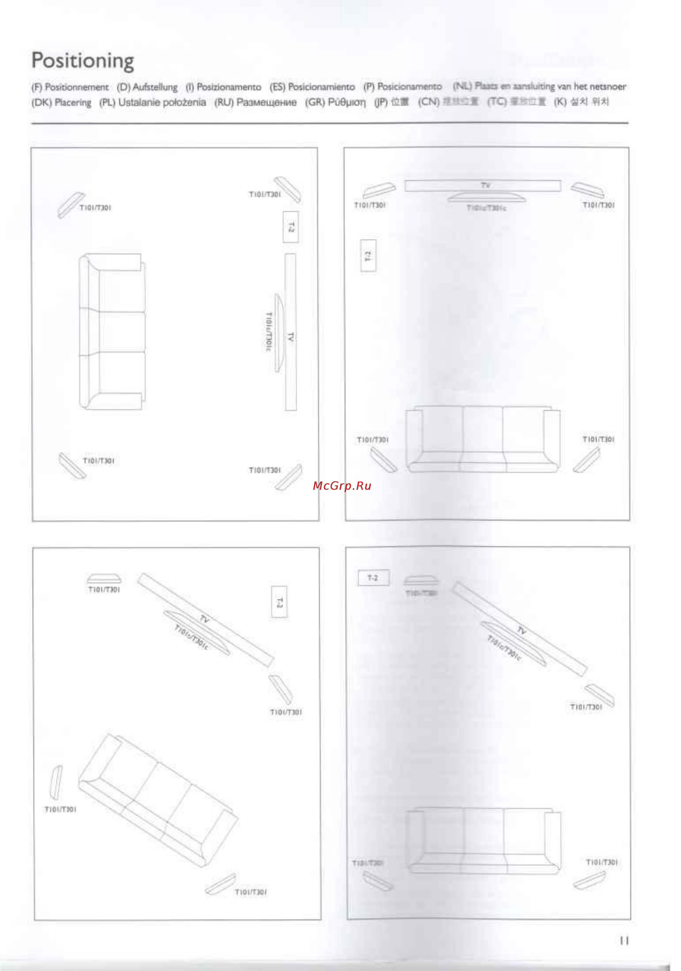 Texet T205 Black [11/53] Positioning