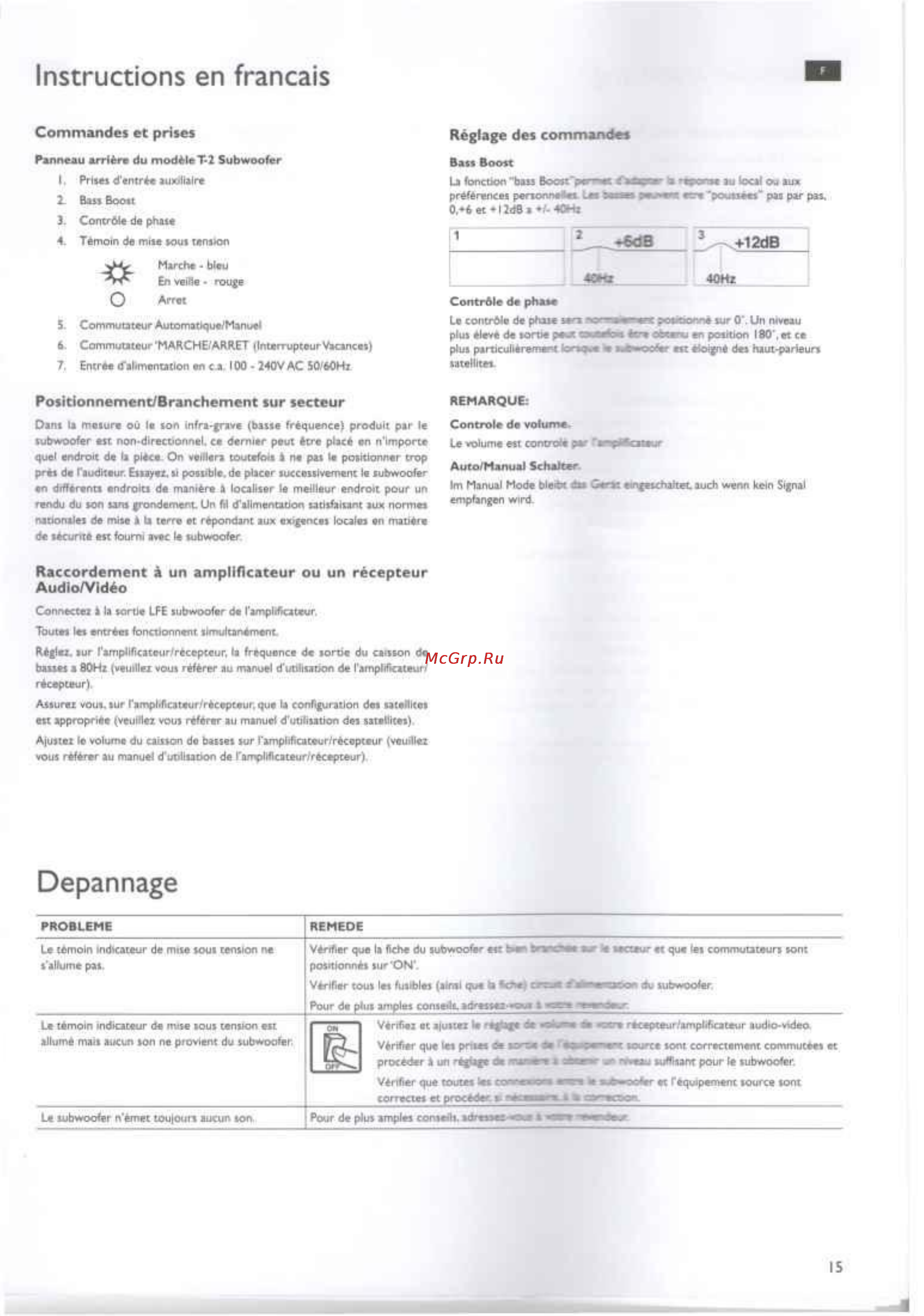 Texet T205 Black [15/53] Dépannage