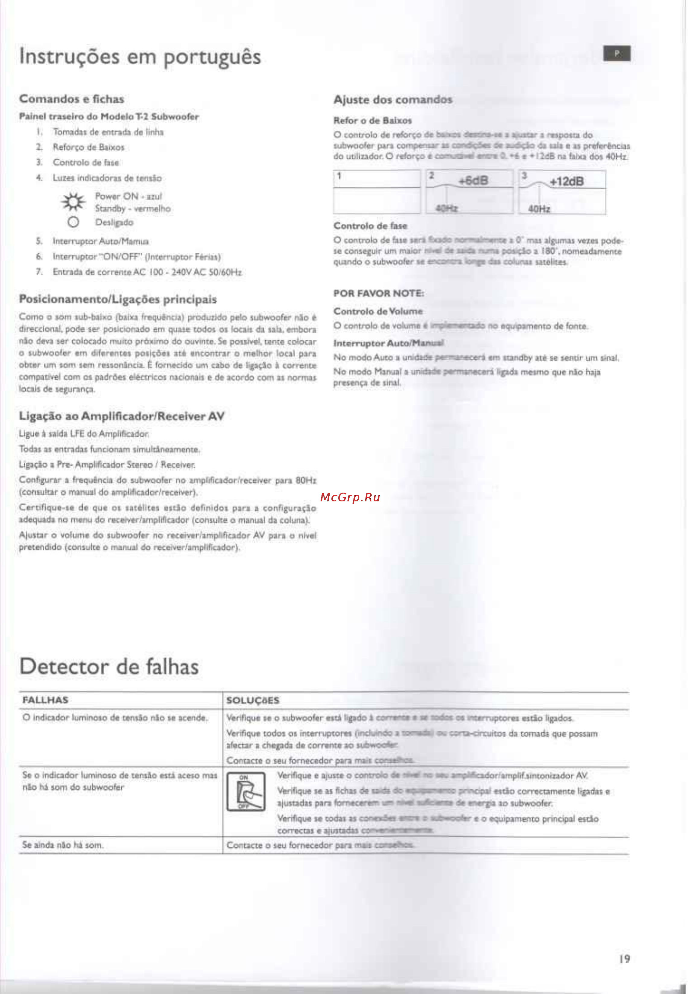 Texet T205 Black [19/53] Detector de falhas