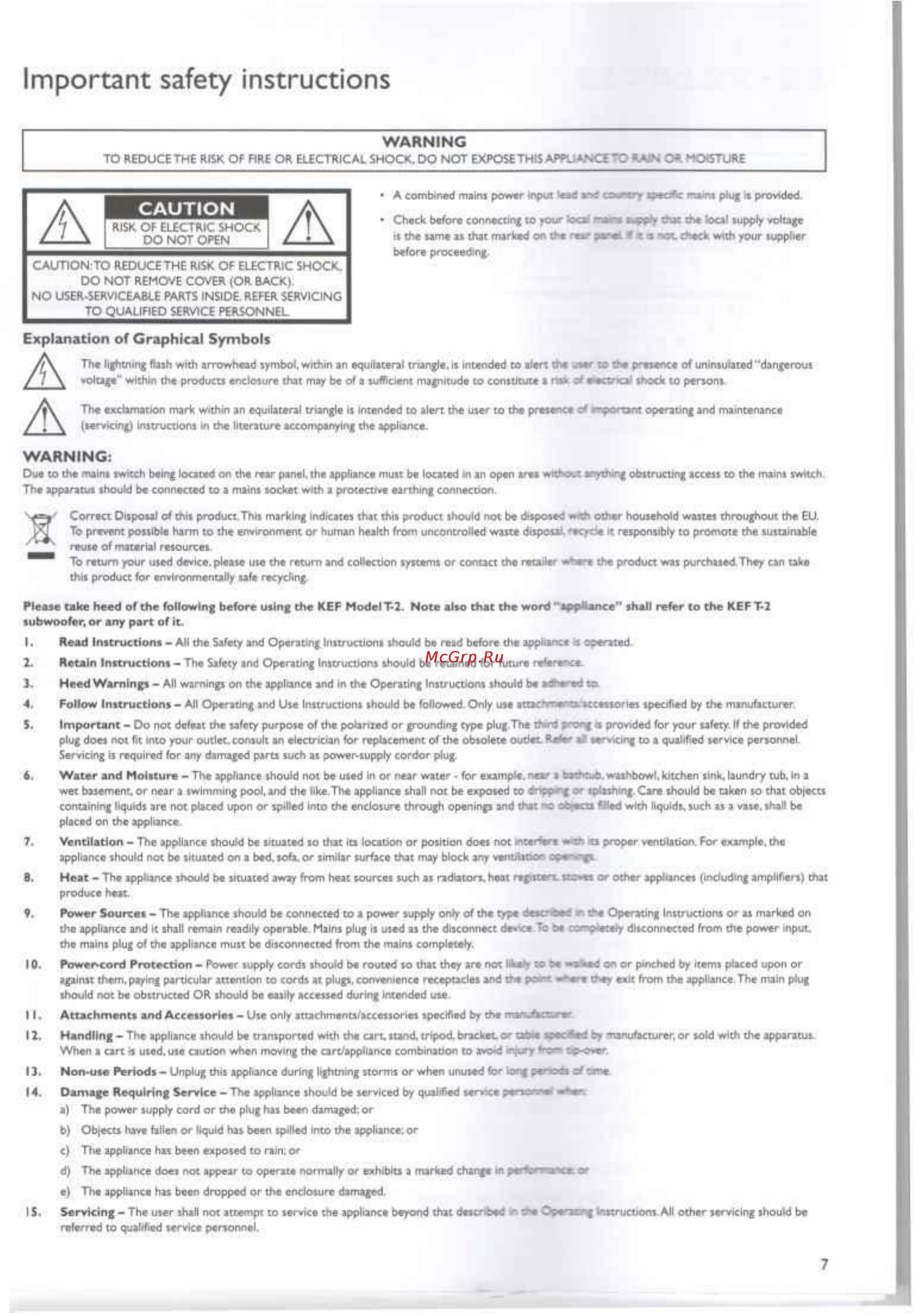 Texet T205 Black [6/53] Important safety instructions