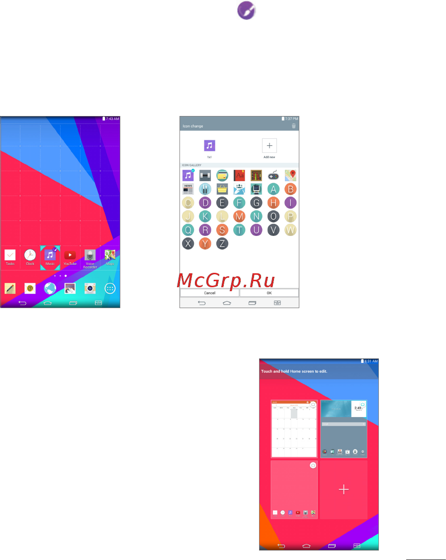 LG V400 G Pad 7.0 [391/464] Customizing app icons on the home screen