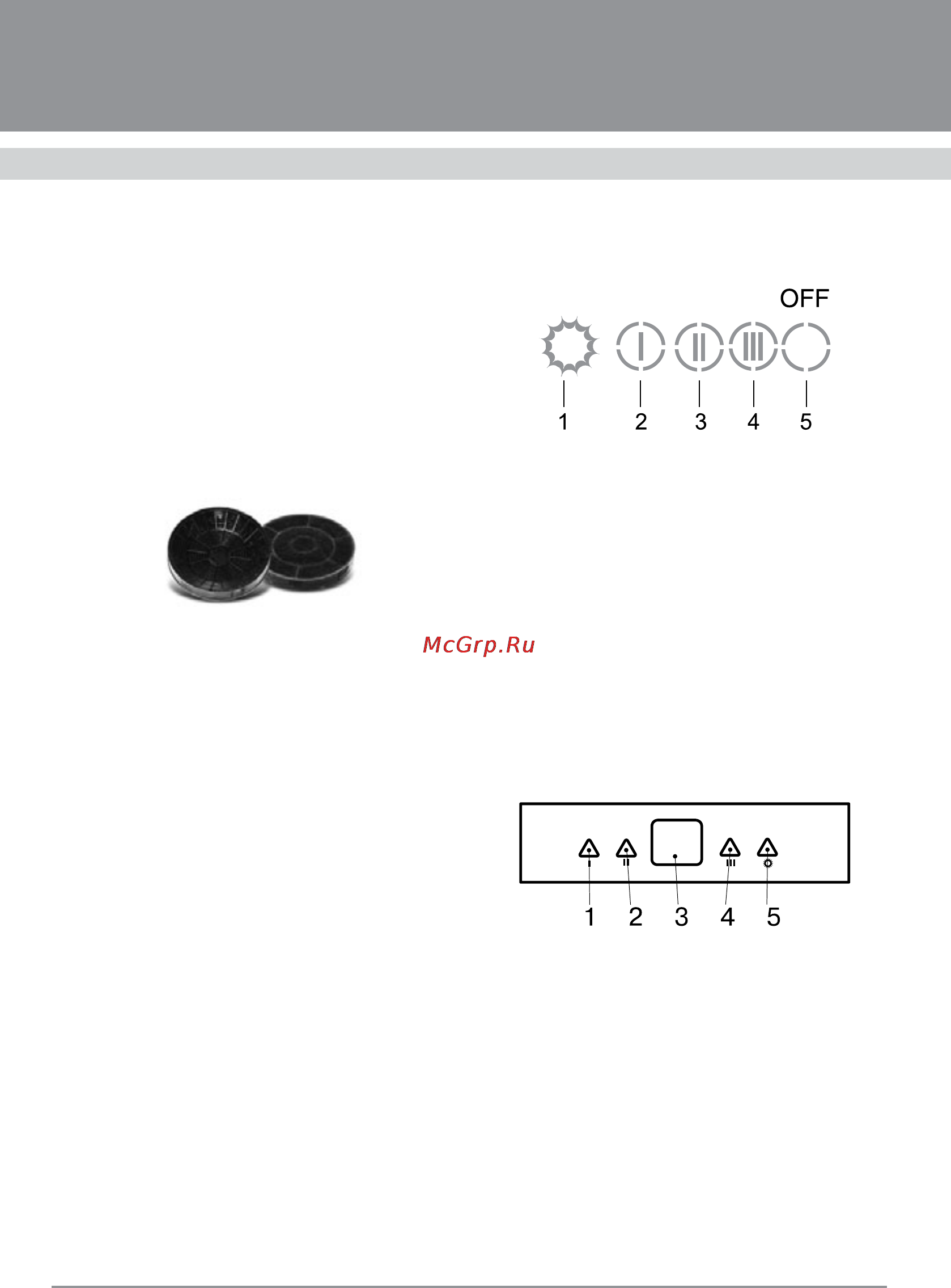 Krona LUCI 500 White push button [8/16] Вытяжки кухонные
