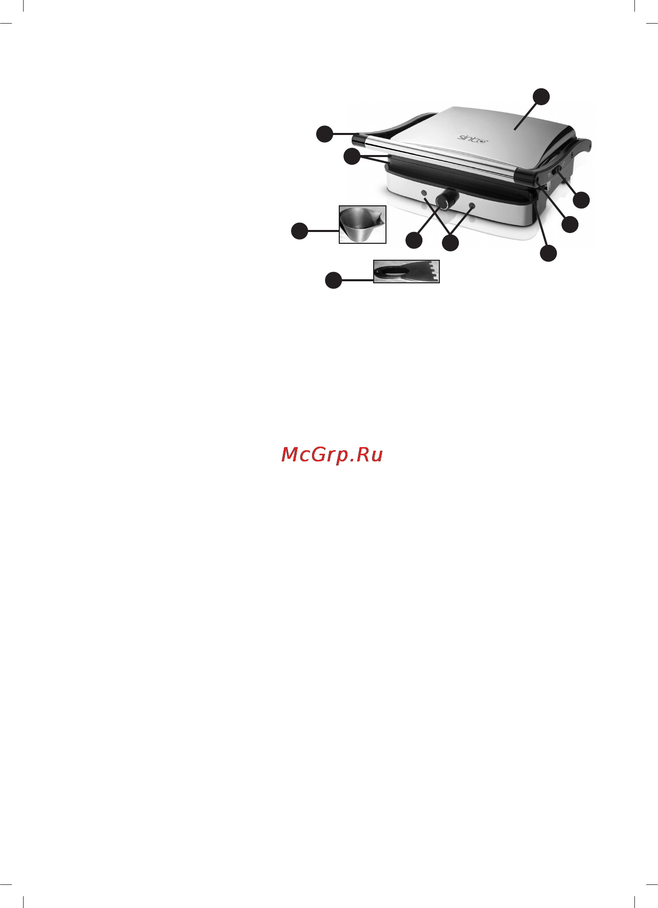 Sinbo SSM-2528 [8/40] Parts of appliance