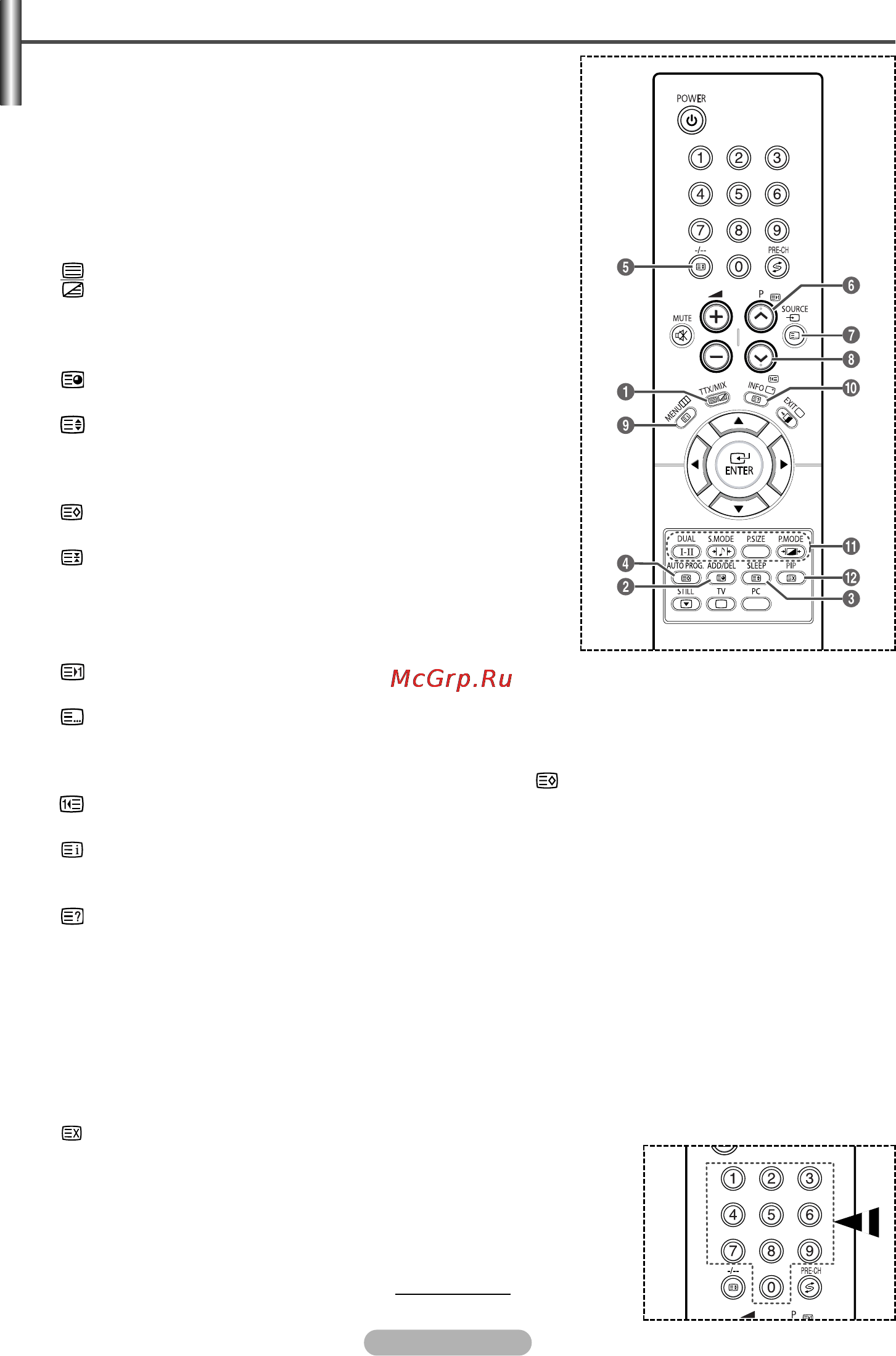 Samsung PS-42V6S [21/24] Функции телетекста