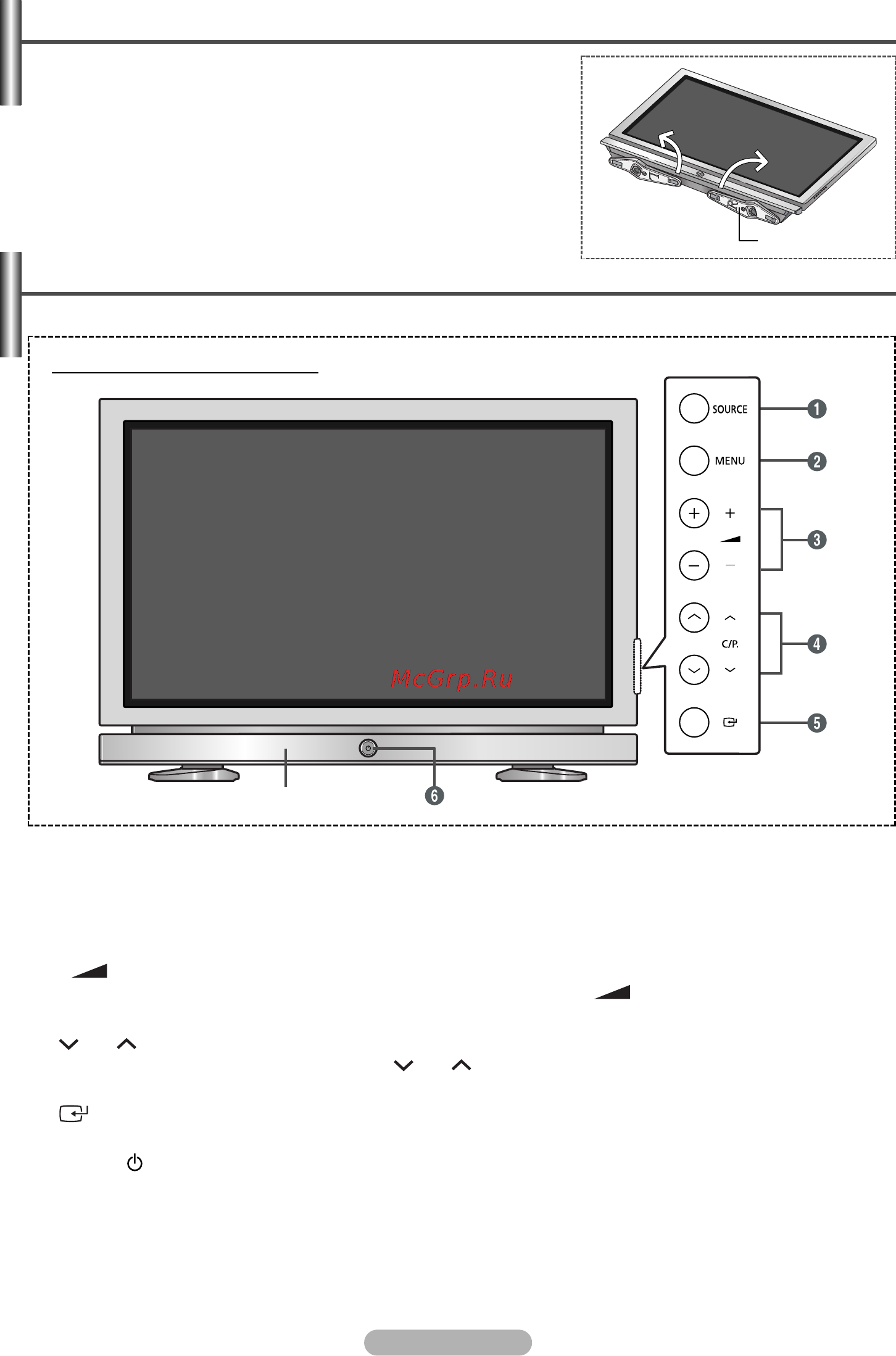 Samsung PS-42V6S [4/24] Использование подставки