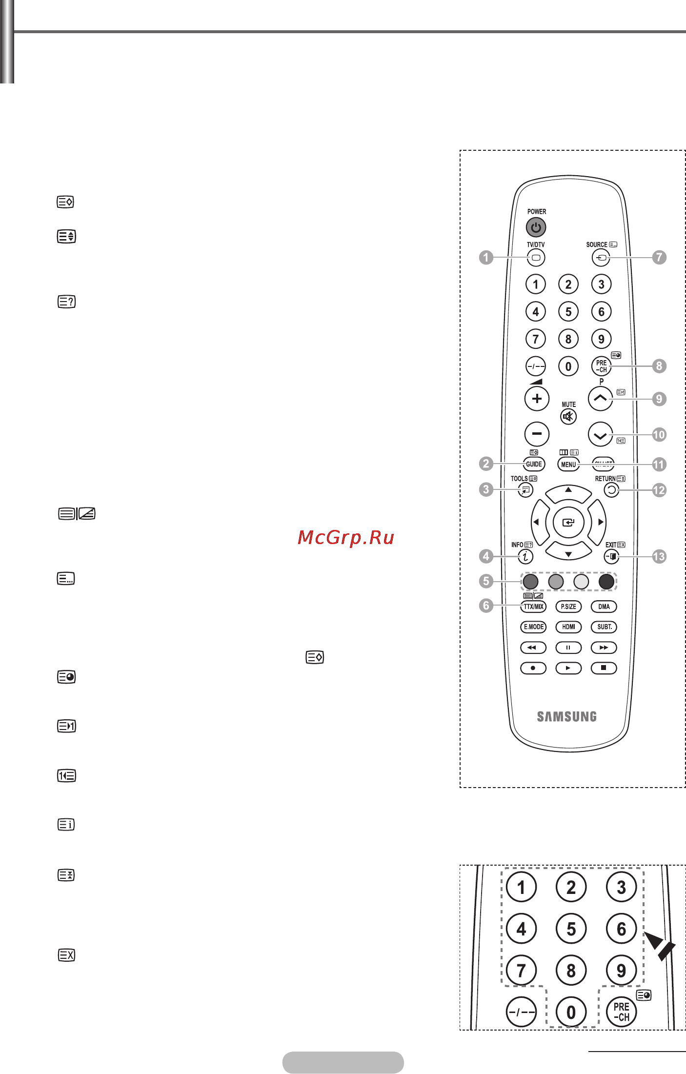Samsung PS50A451 [75/122] Функция телетекст