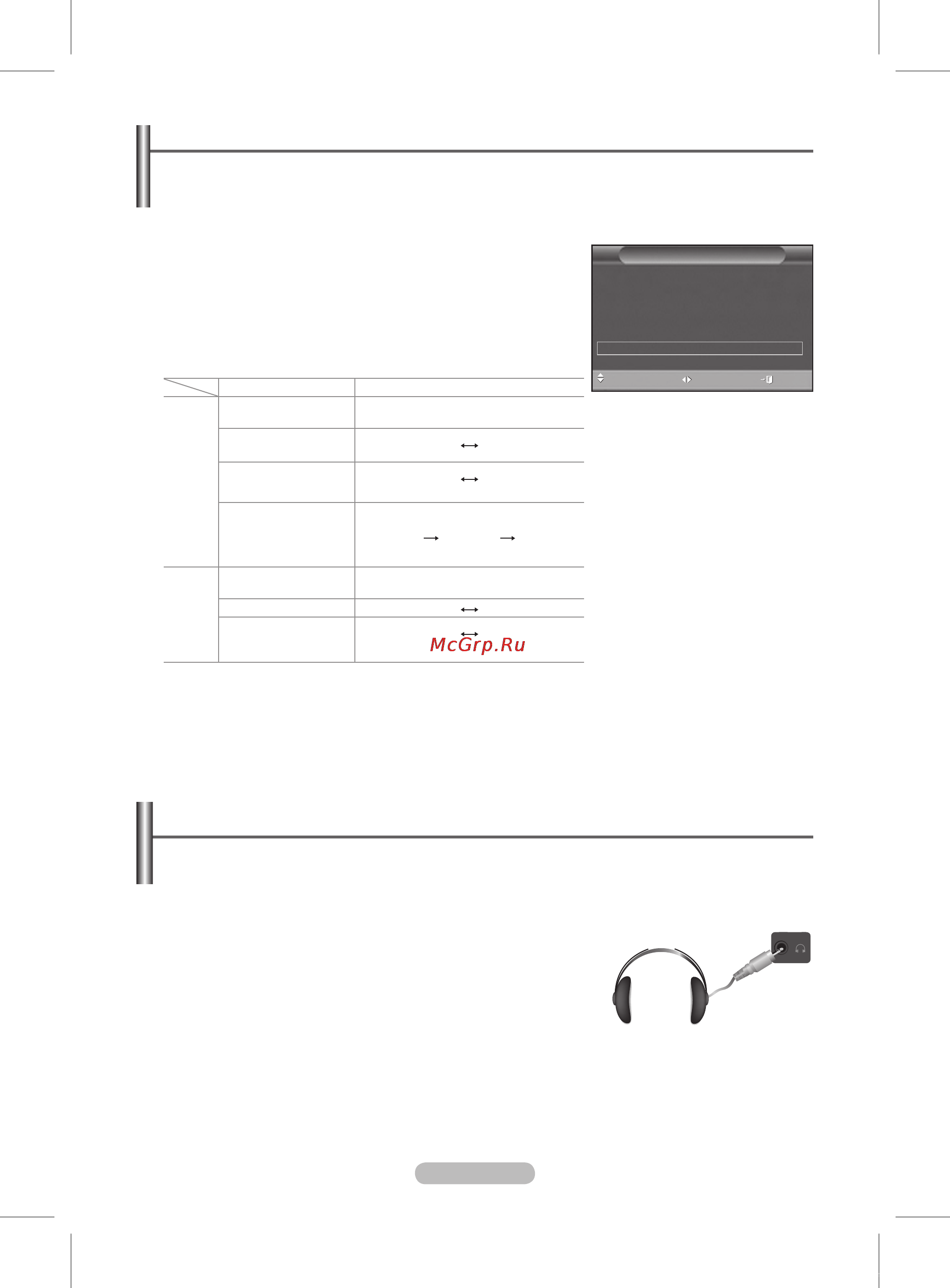 Samsung PS50A656 [24/62] Выбор режима звука