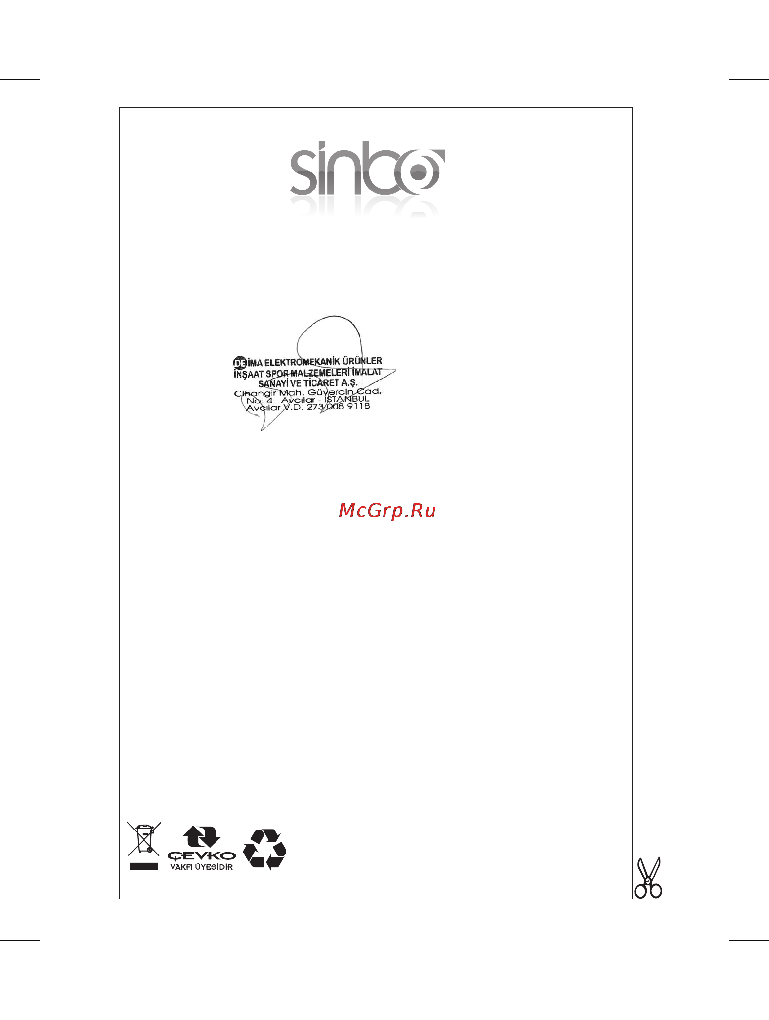 Sinbo SCM-2915 [32/32] Satici f rma