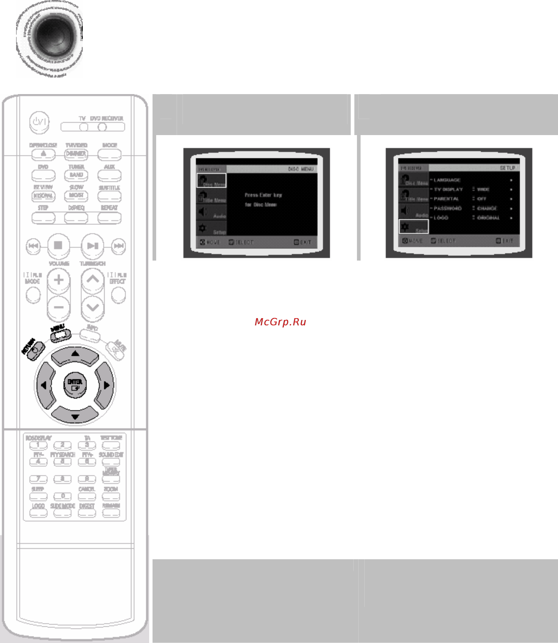 Samsung HT-KD500 [38/69] Установка уровня родительского контроля возрастной категории зрителя