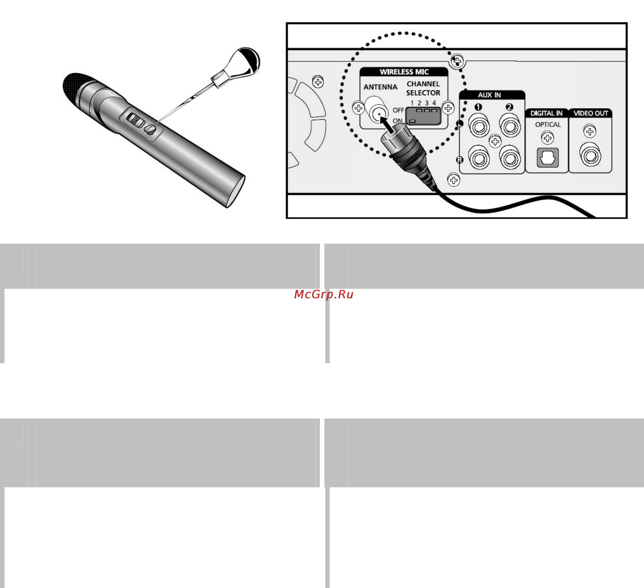 Samsung HT-KD800 [61/91] Использование беспроводного микрофона