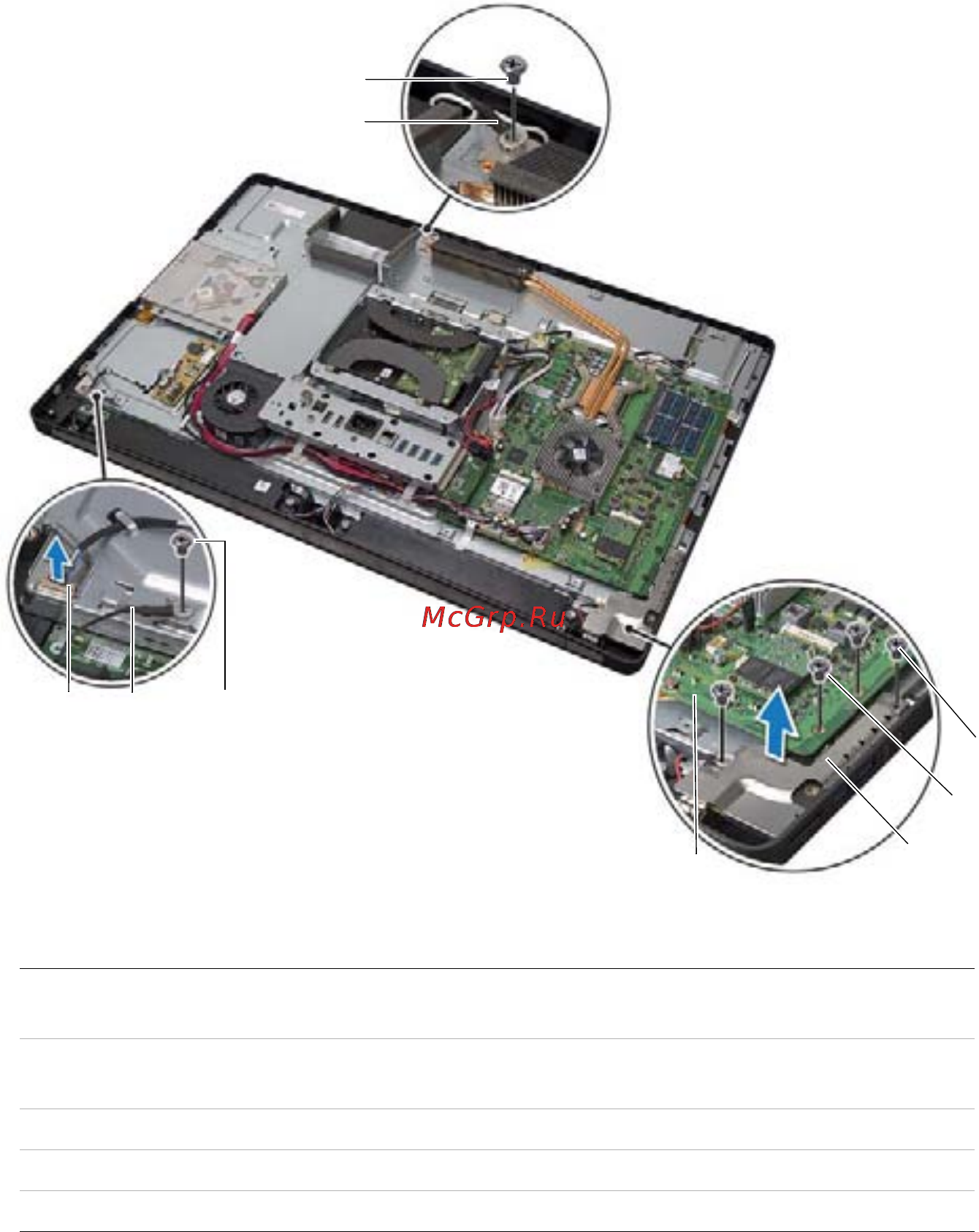 Dell XPS One 27 Touch 2720-0007 [135/170] Выверните винты крепления экрана боковой платы ввода вывода к корпусу компьютера и снимите экран боковой палаты ввода вывода