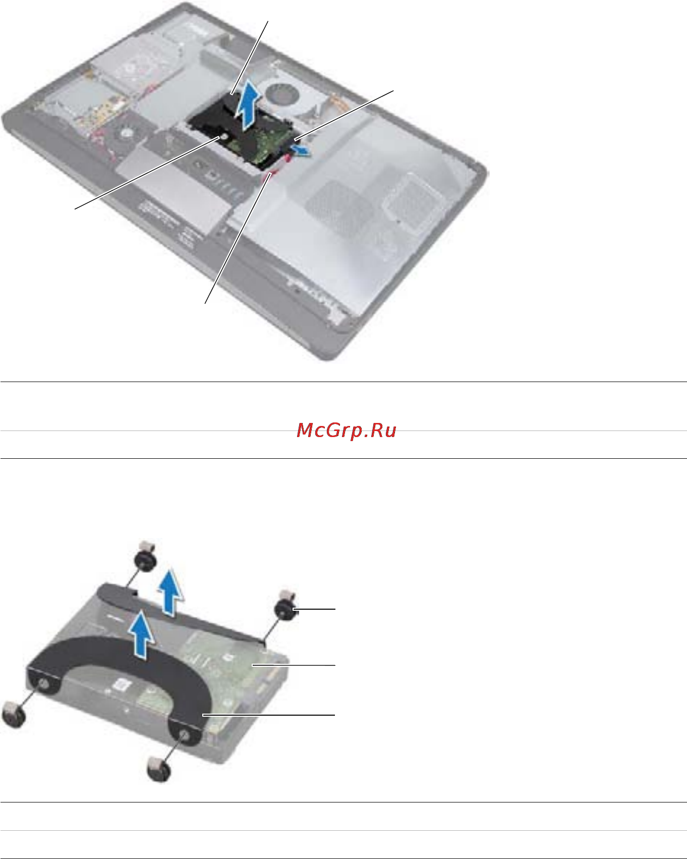 Dell XPS One 27 Touch 2720-0007 [52/170] Отсоедините разъем кабеля питания и передачи данных от жесткого диска в сборе
