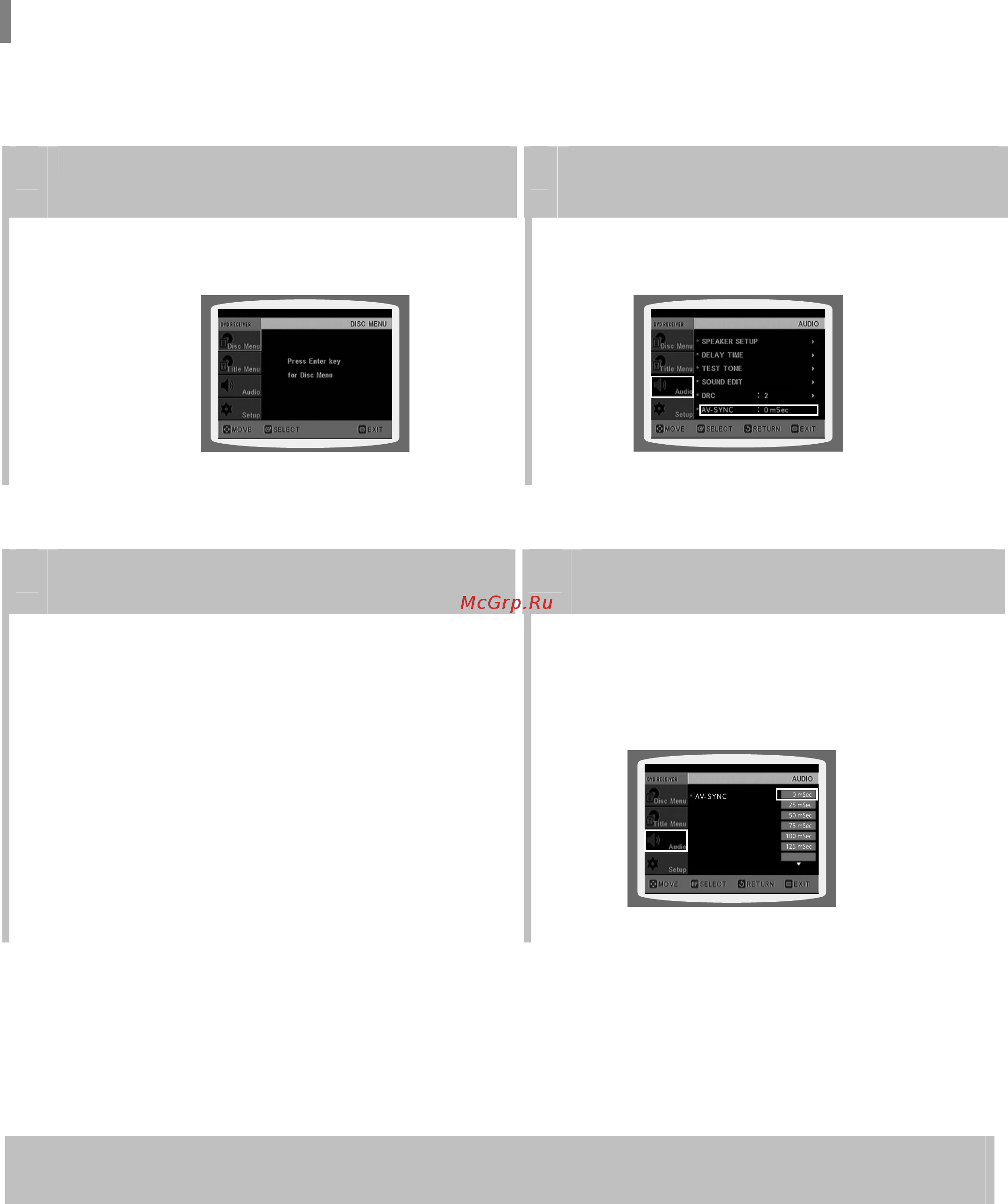 Samsung HT-P70K [54/75] Настройка функции av sync