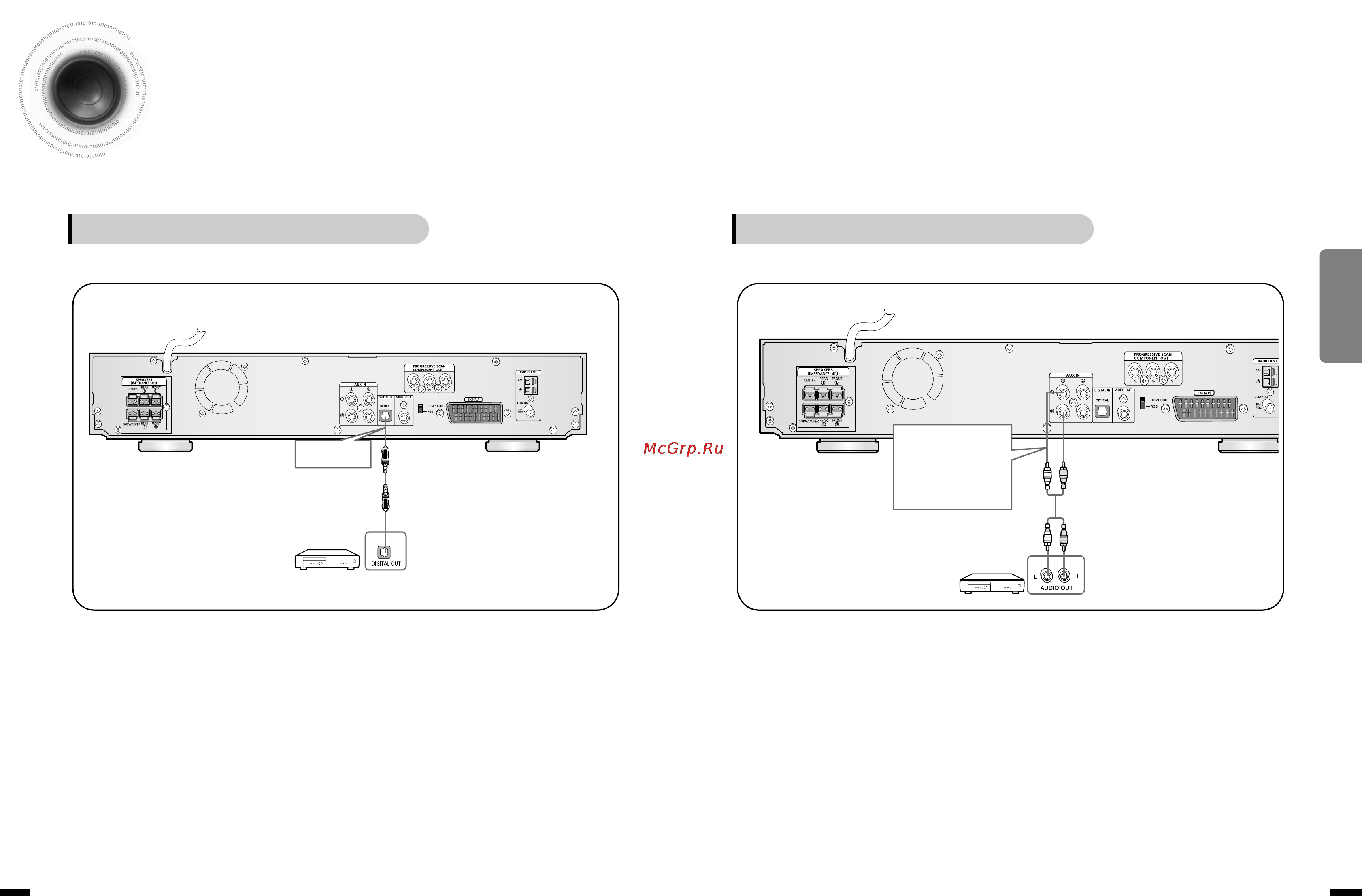 Samsung HT-DS1870 [9/40] Connecting an external digital component