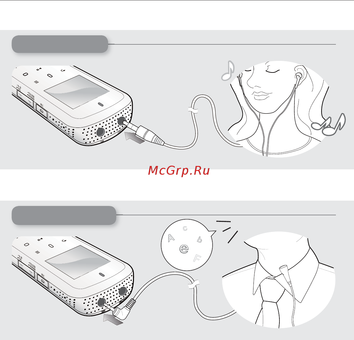 Samsung YP-VP1QB [13/59] Подключение наушников и микрофона