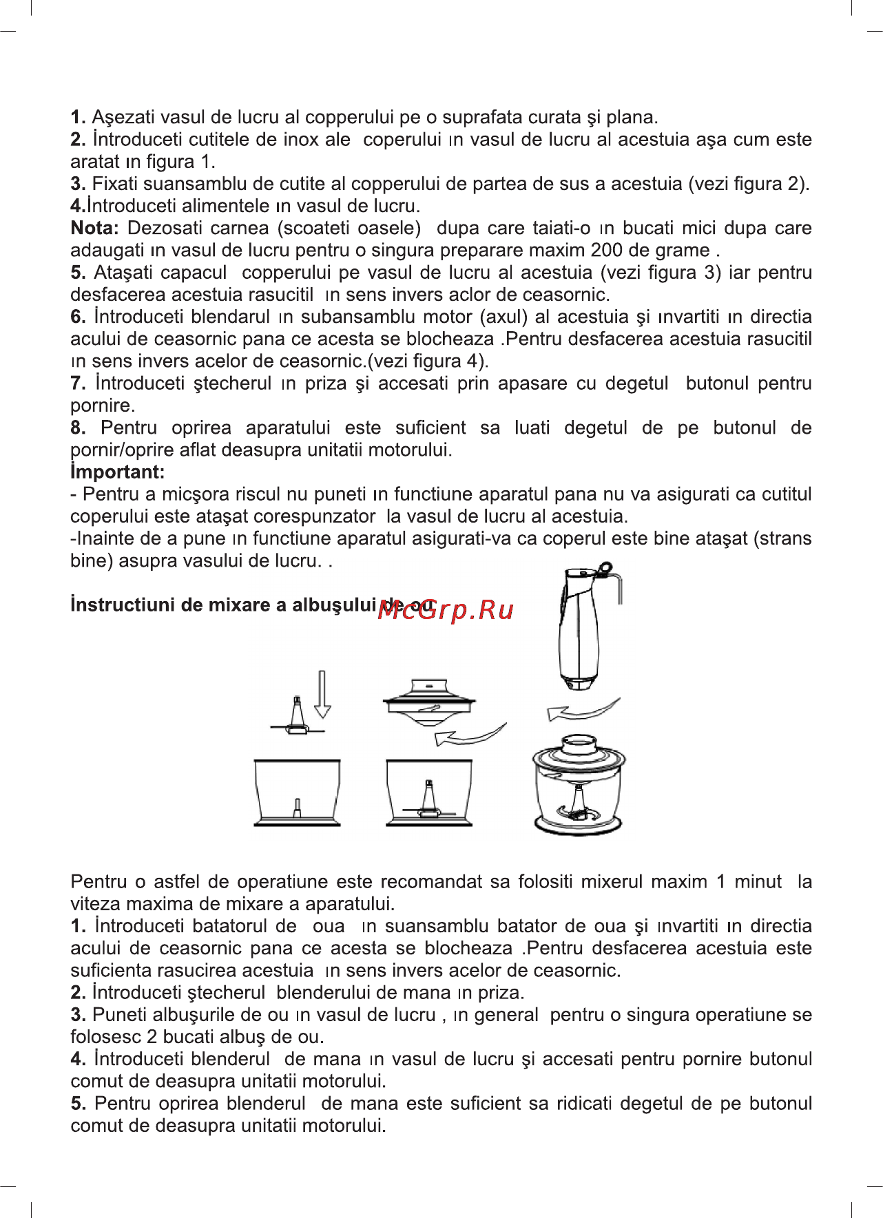 Sinbo SHB-3069 [56/60] Instructiuni de mixare a albuçului de ou fb