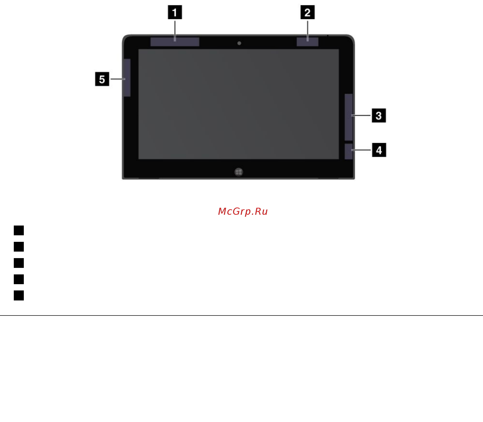 Lenovo ThinkPad Helix (N3Z3WRT) [80/96] Расположение антенн беспроводной связи ultraconnect