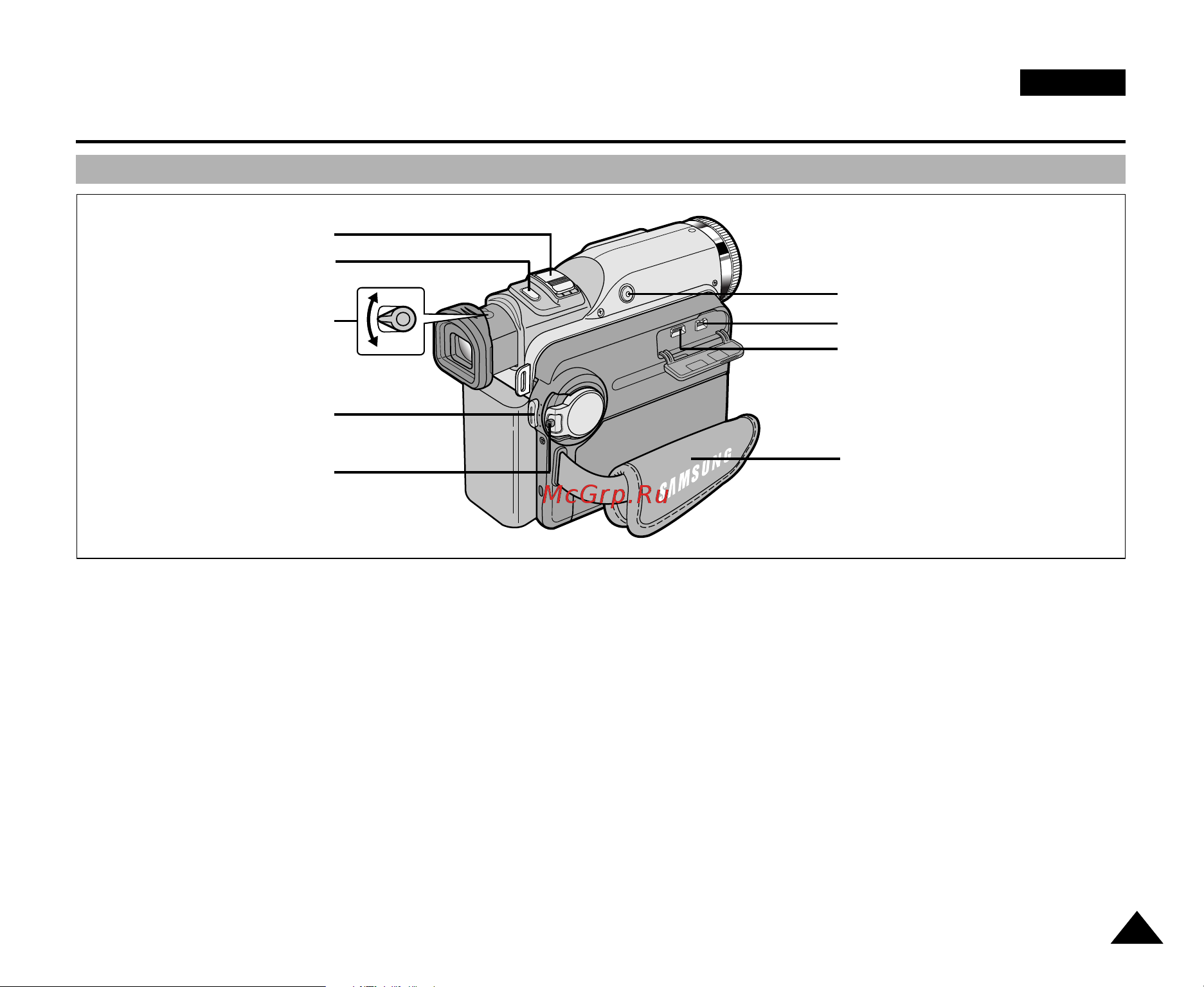Samsung VP-D903DI [15/110] Знакомство с видеокамерой