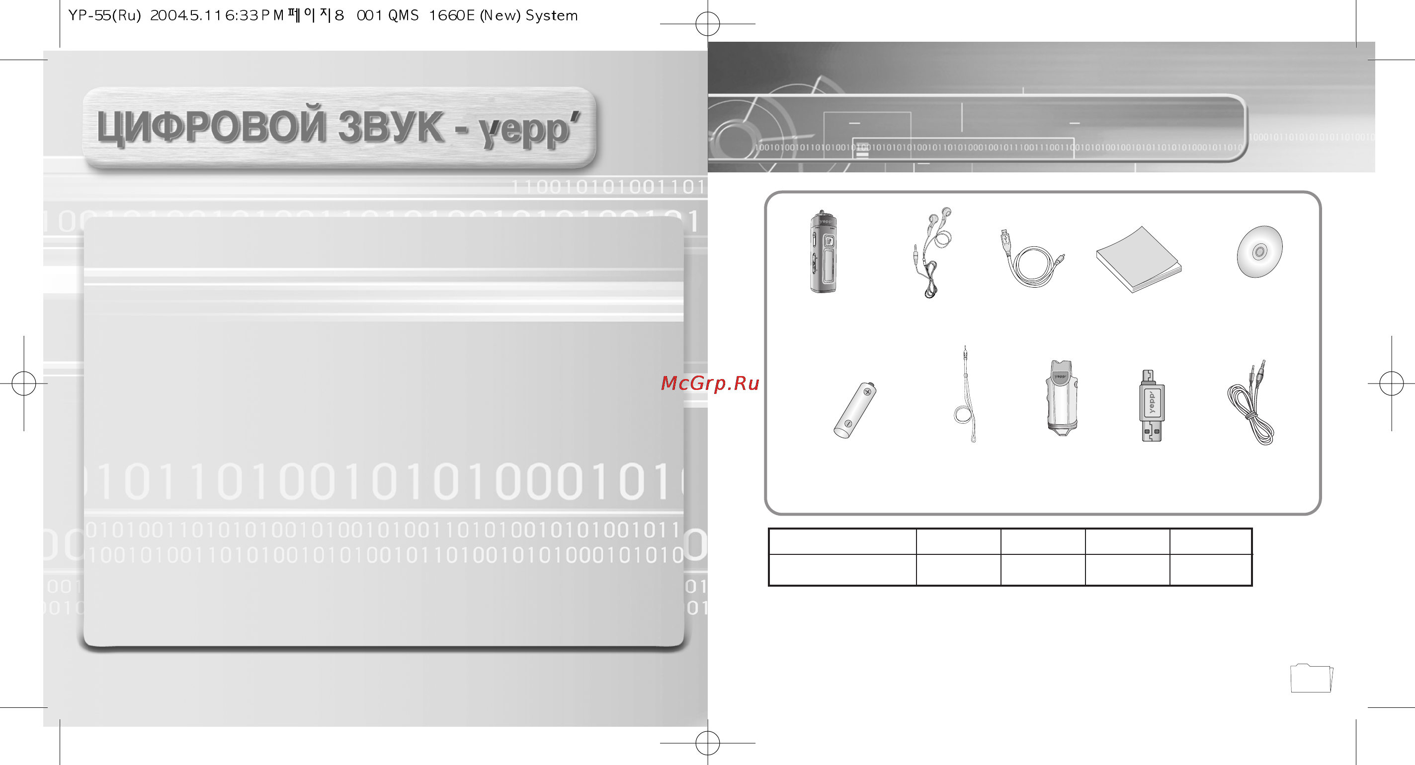 Samsung YP-T55X [5/31] Цифровой звук yepp