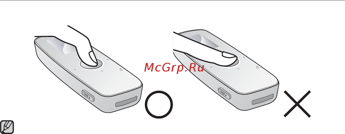Samsung YP-U4AB [14/83] Сенсорные кнопки