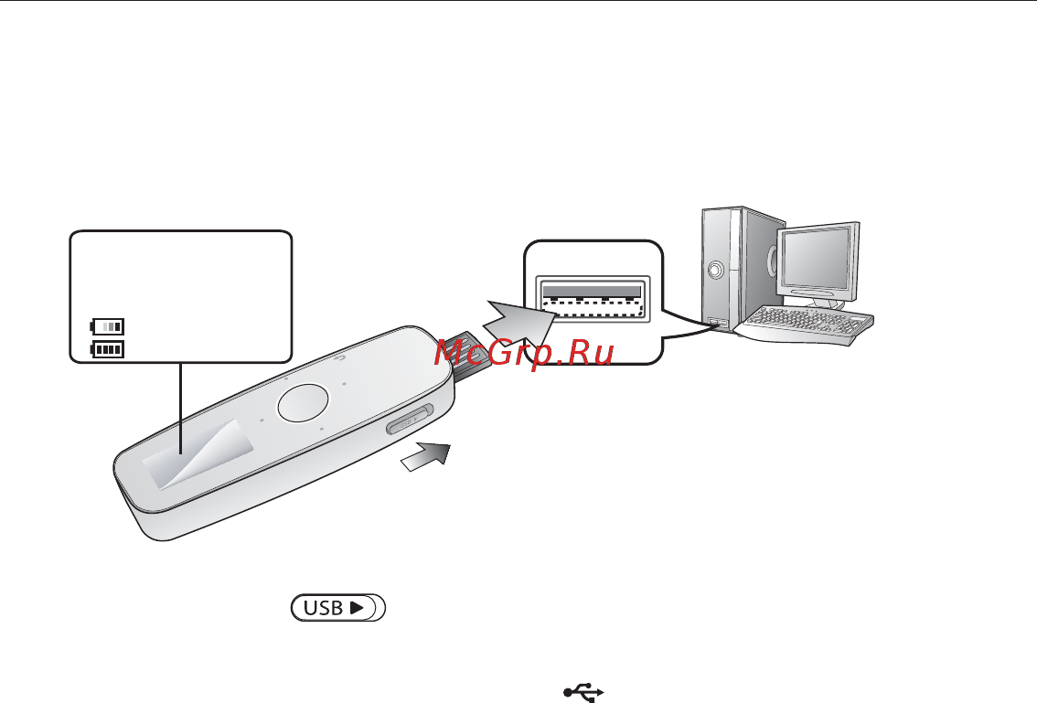 Samsung YP-U4QB [15/83] Зарядка аккумуляторной батареи