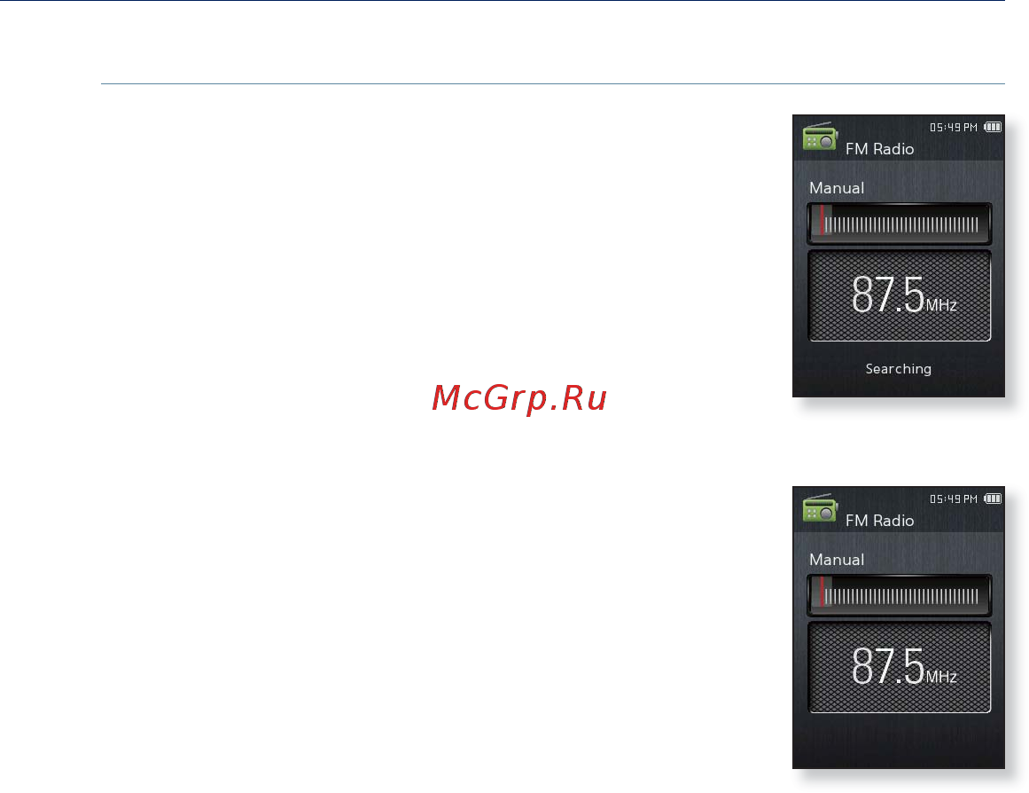 Samsung YP-Q2AB [68/98] Использование меню рм радио