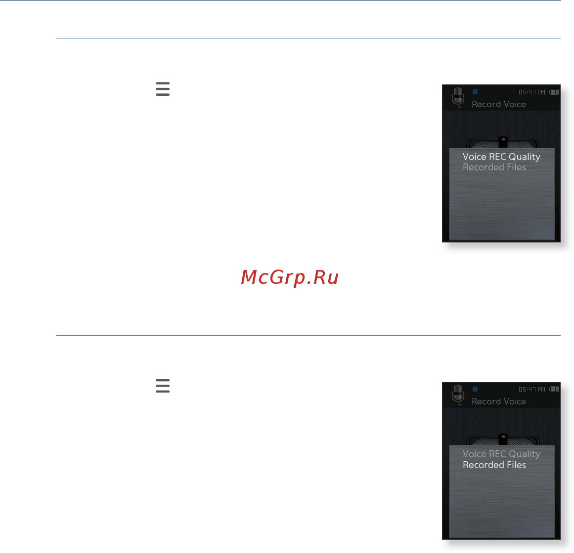 Samsung YP-Q2AB [77/98] Запись звука продолжение