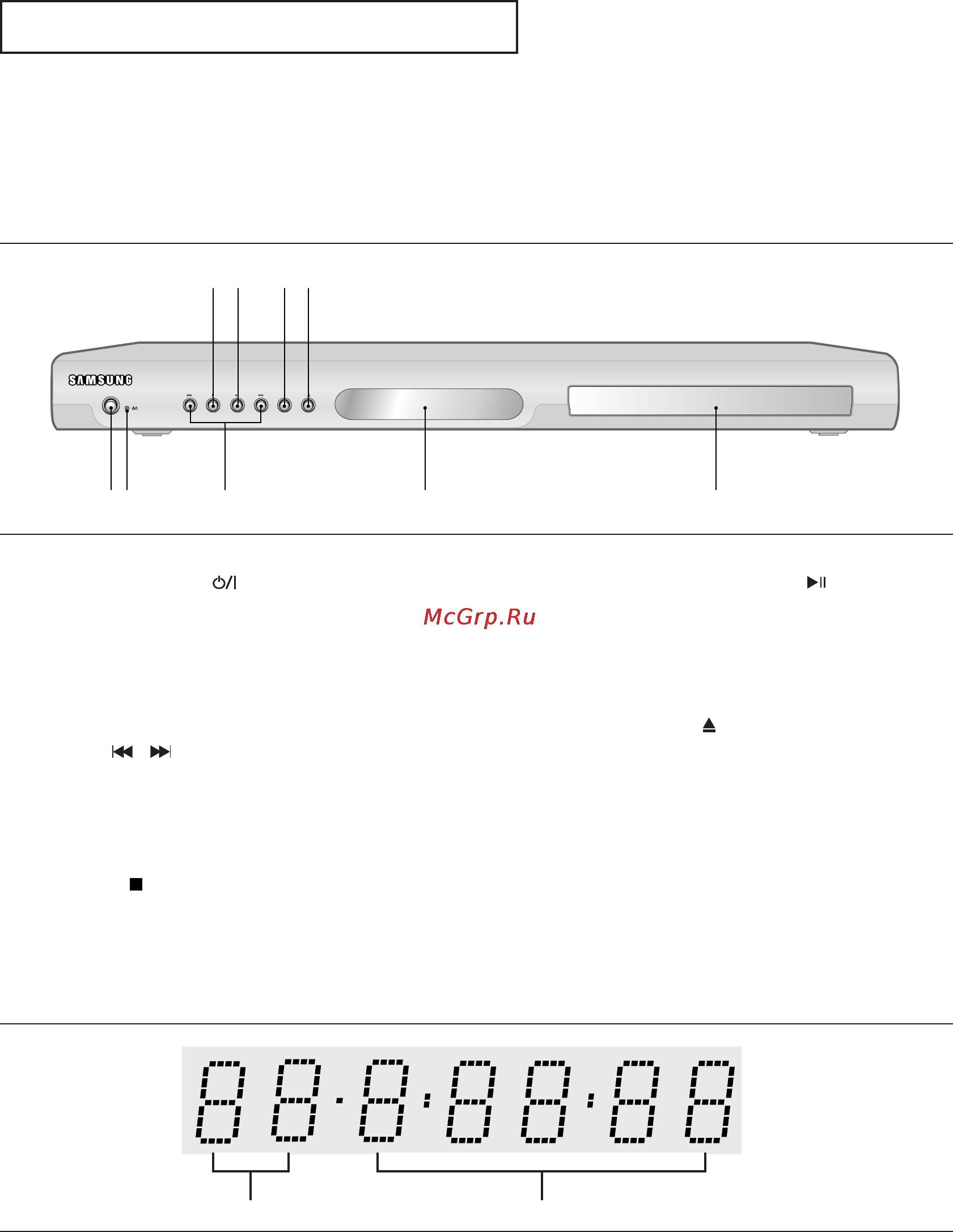 Samsung DVD-P355 [66/118] Опис