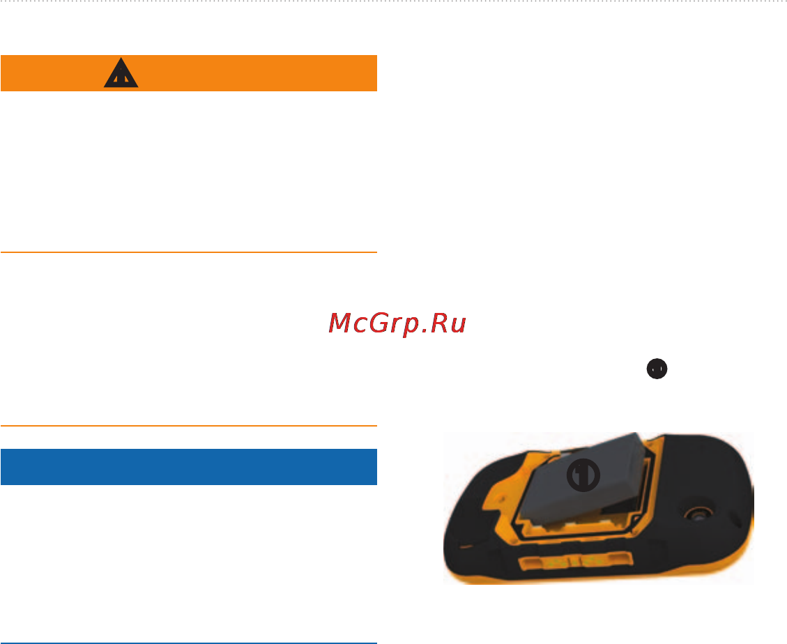 Garmin Montana 600 [6/72] Установка литий ионного аккумулятора
