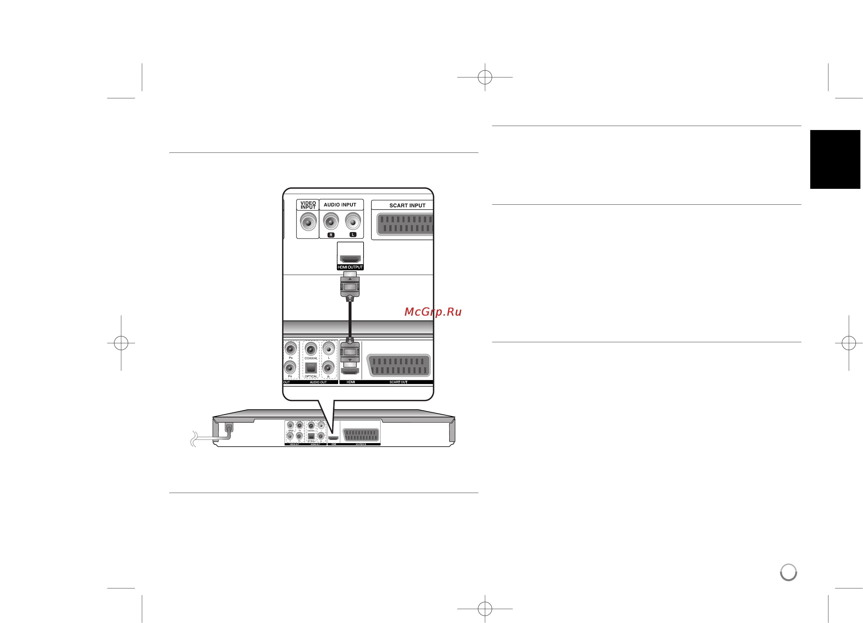 LG DVX-487KH [5/16] Задняя панель телевизора