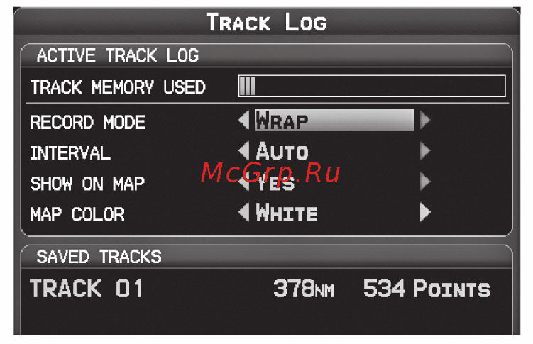 Garmin GPSMAP 695 [162/192] Сохранение трека