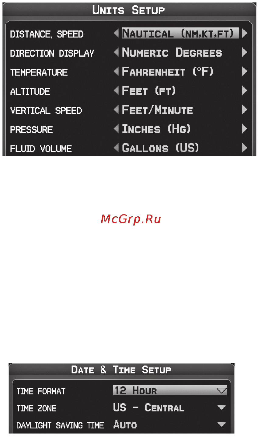 Garmin GPSMAP 695 [34/192] Настройка даты и времени