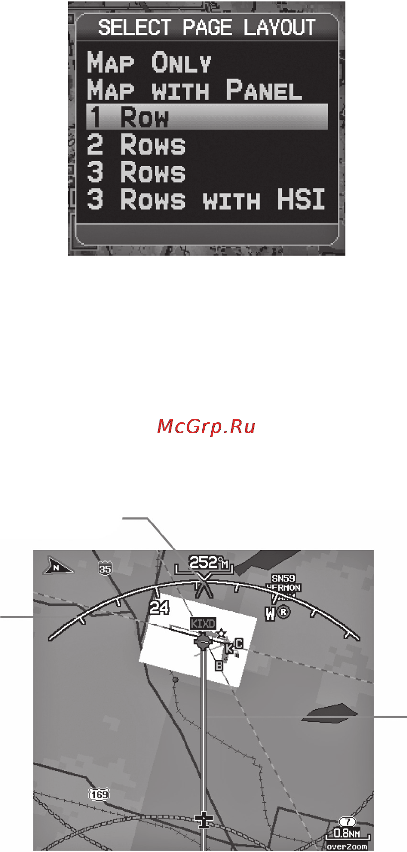Garmin GPSMAP 695 [42/192] Шкала компаса
