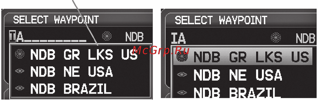 Garmin GPSMAP 695 [63/192] Выбор аэропорта для просмотра с помощью идентификатора названия сооружения или местоположения
