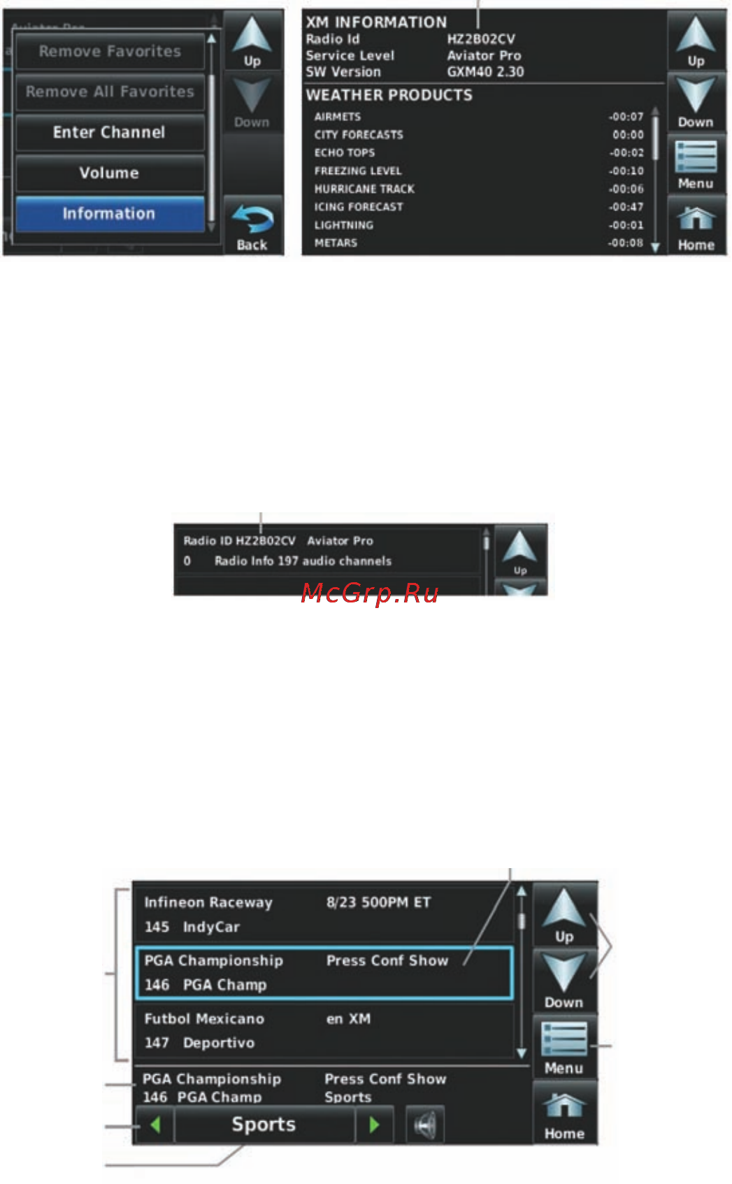 Garmin Aera 510 [114/177] Использование радио хм