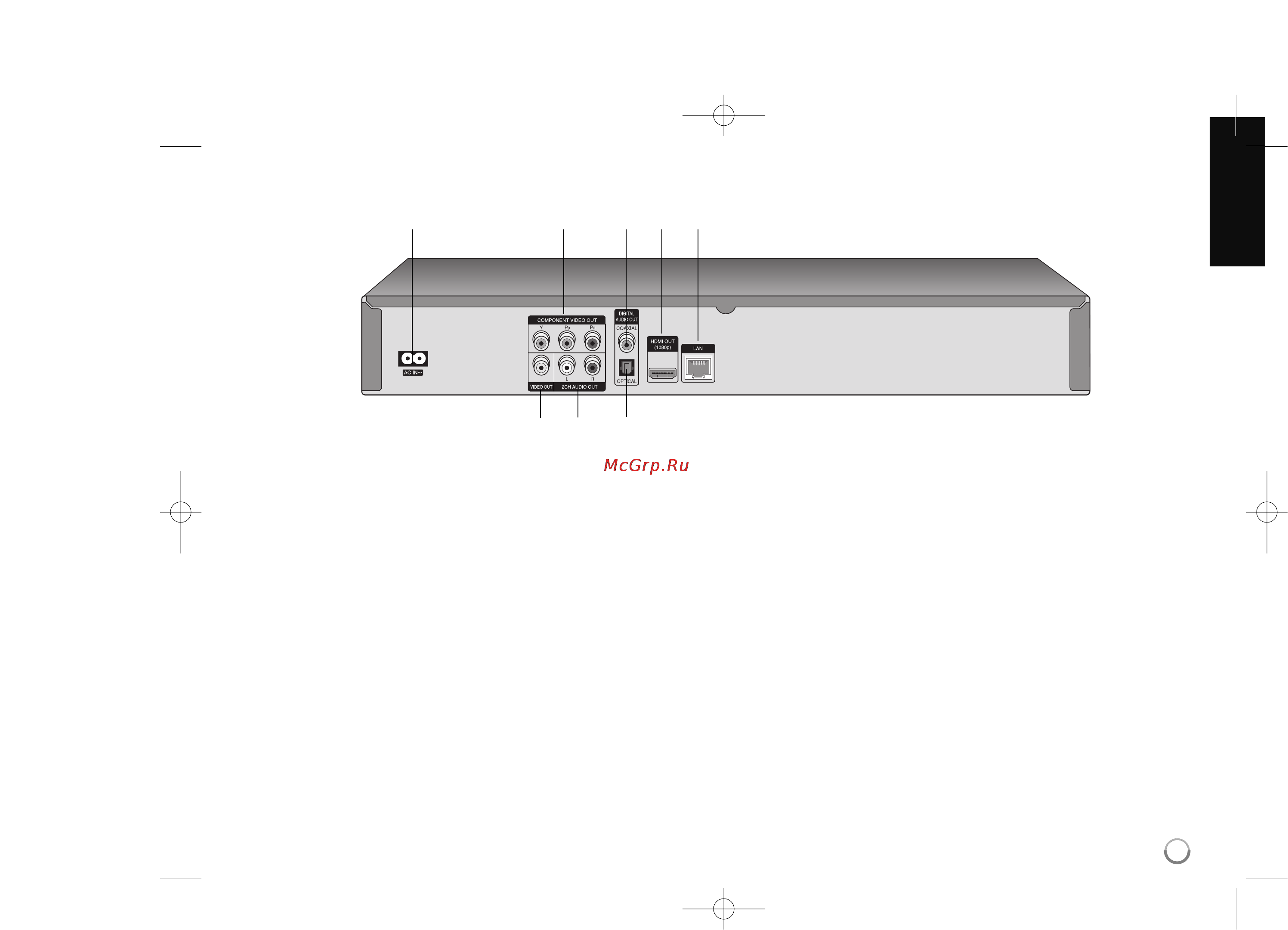 LG BD-370 [11/48] Задняя панель