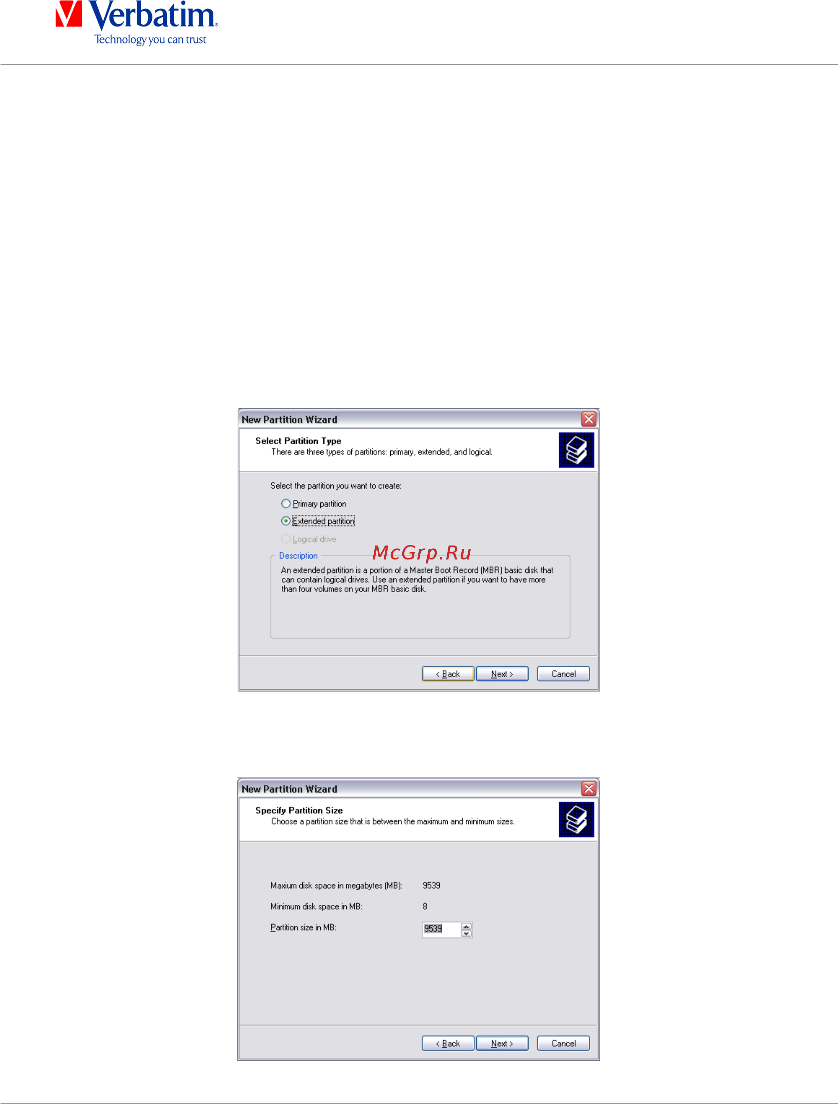 Verbatim 53151 500Gb Silver [16/23] Создание двух и более разделов на переносном жестком диске verbatim в операционных системах windows xp windows vista и windows 7